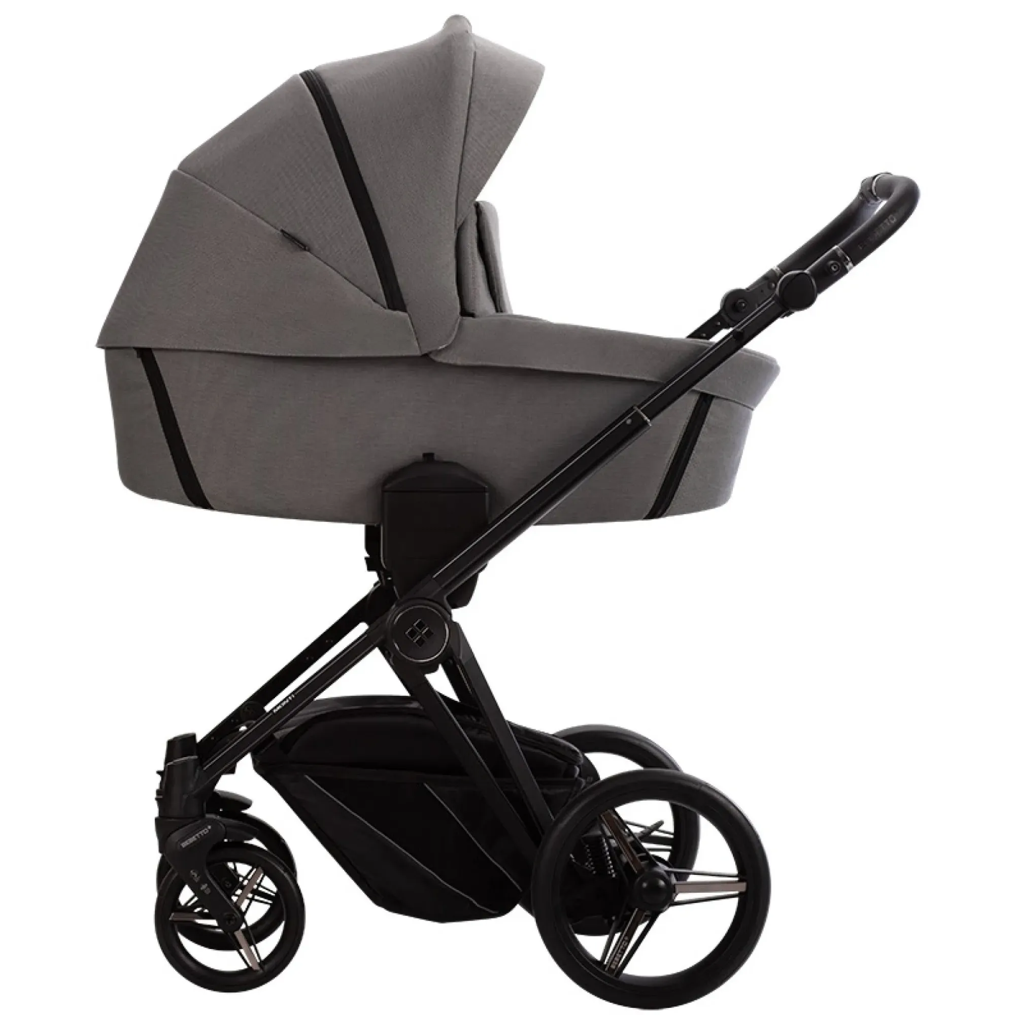 Коляска 2в1 Bebetto Monti 01 Dark сірий