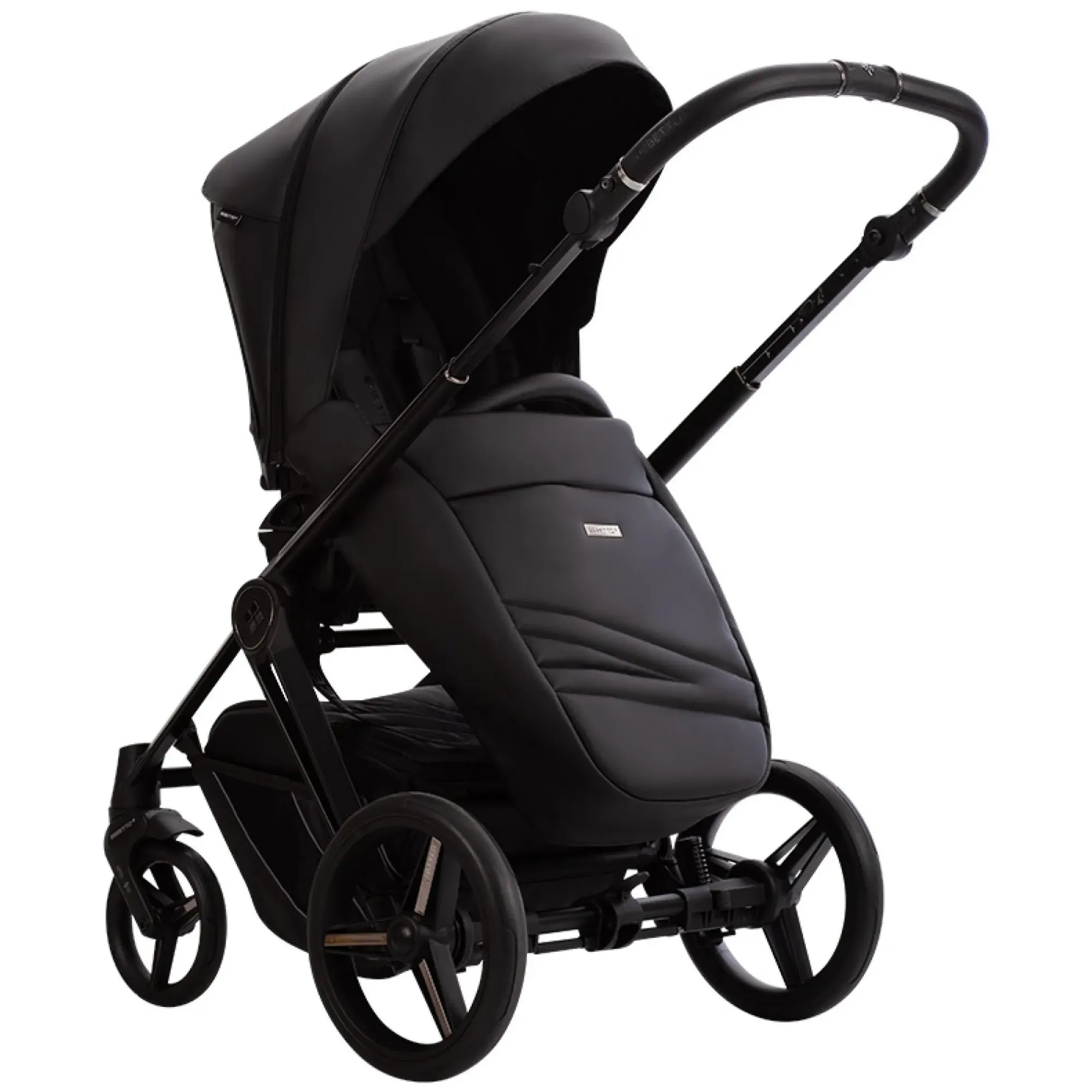 Коляска 2в1 Bebetto Monti PRO 01 Dark чорний