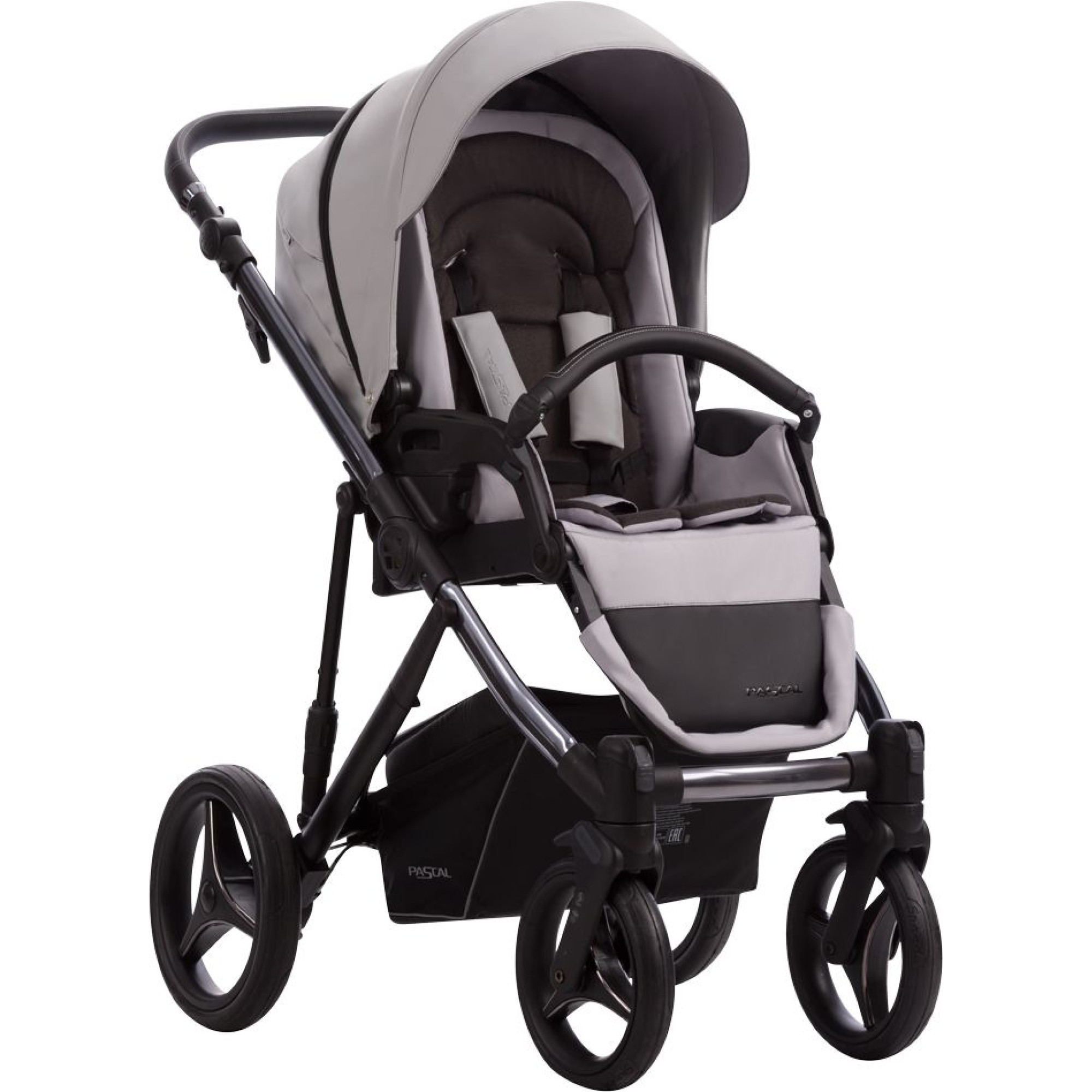 Коляска 2в1 Bebetto Pascal Premium Dark 01