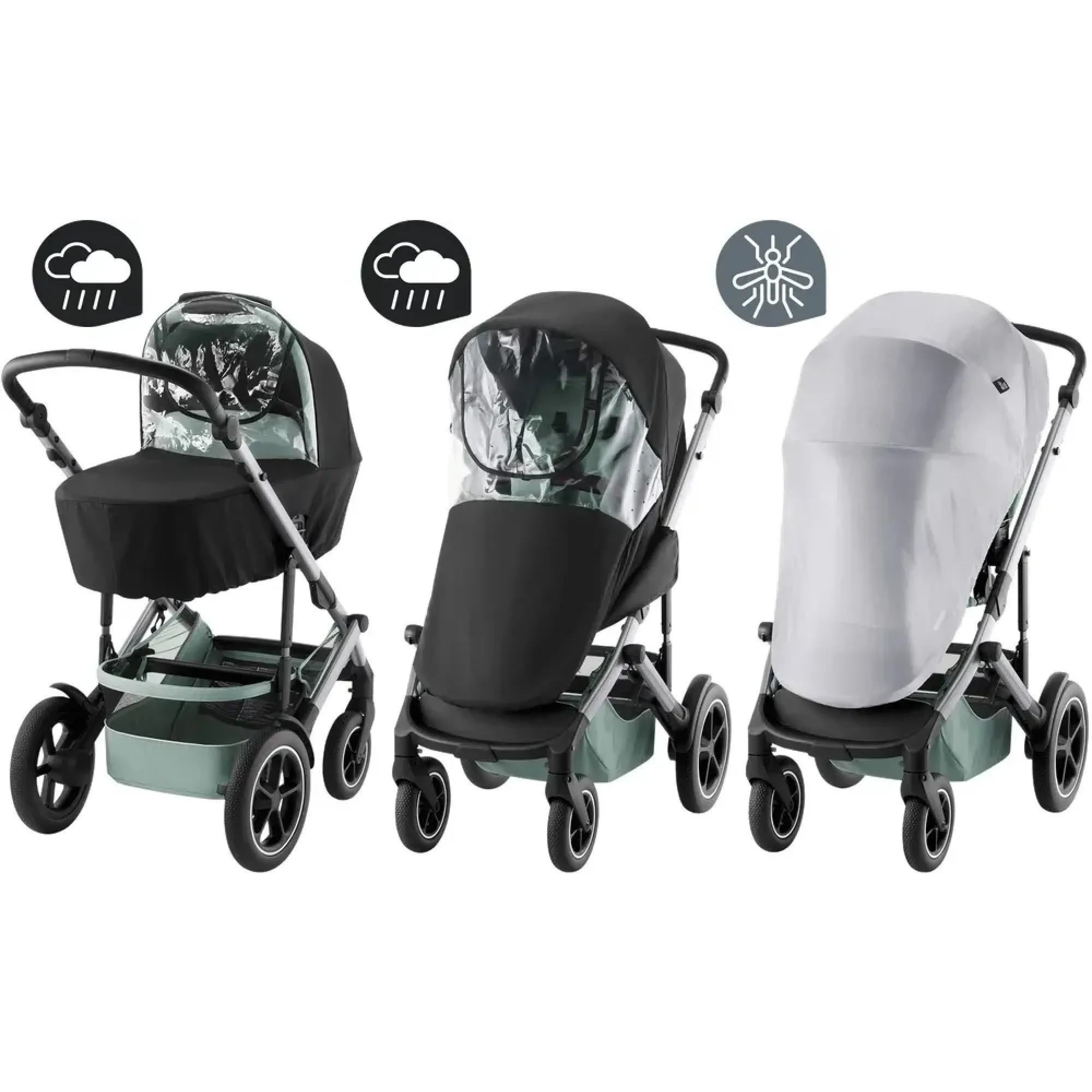 Комплект від негоди Britax-Romer Smile 5Z ( 2 дощовика + москітка)