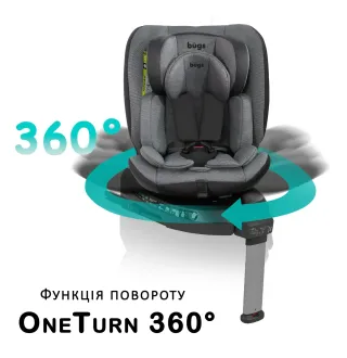 Автокрісло Bugs Aera 360 Iron Grey