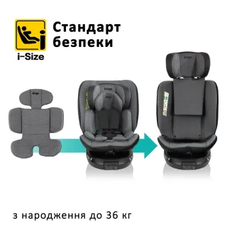 Автокрісло Bugs Aera 360 Iron Grey
