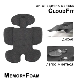 Автокрісло Bugs Aera 360 Iron Grey