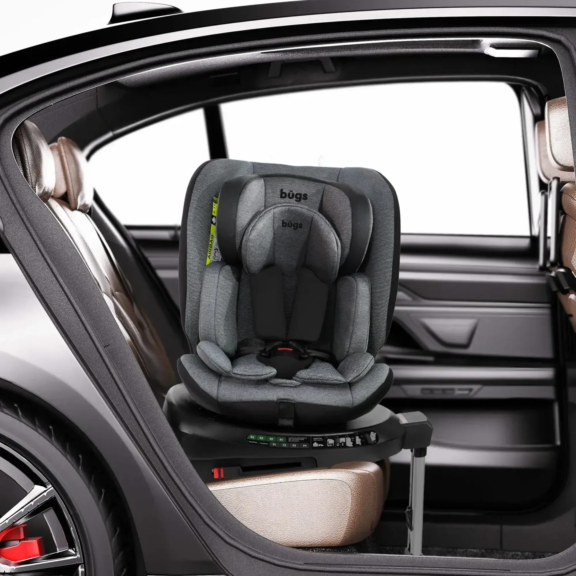 Автокрісло Bugs Aera 360 Iron Grey