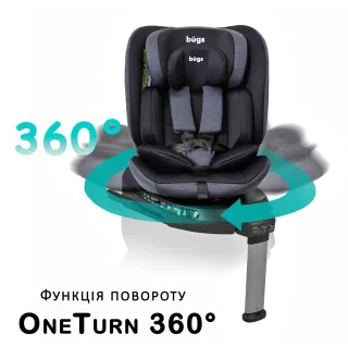 Автокрісло Bugs Aera 360 Shadow Grey