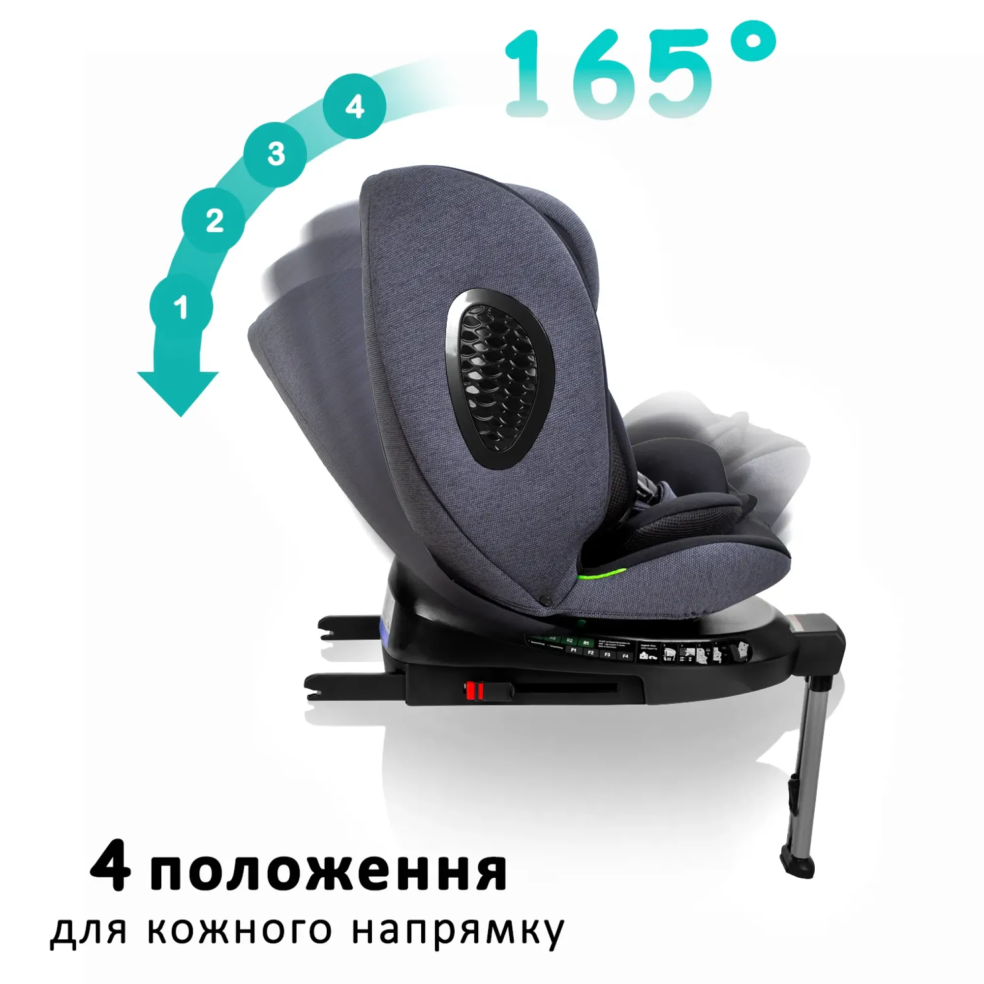Автокрісло Bugs Aera 360 Shadow Grey