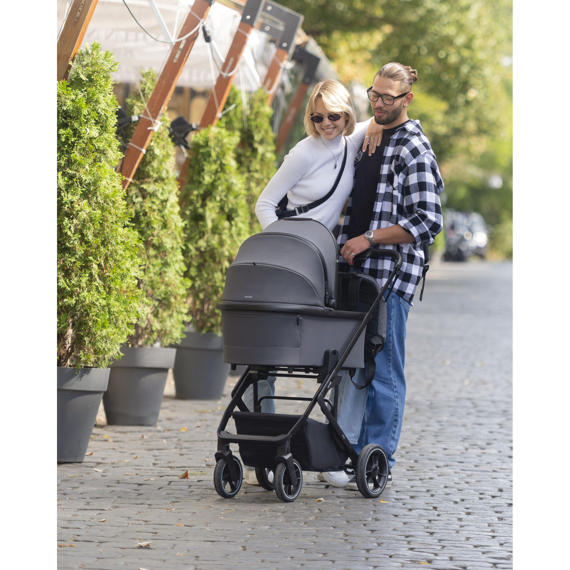 Люлька + Рюкзак Carrello Alfa CRL-6507 Feather Grey