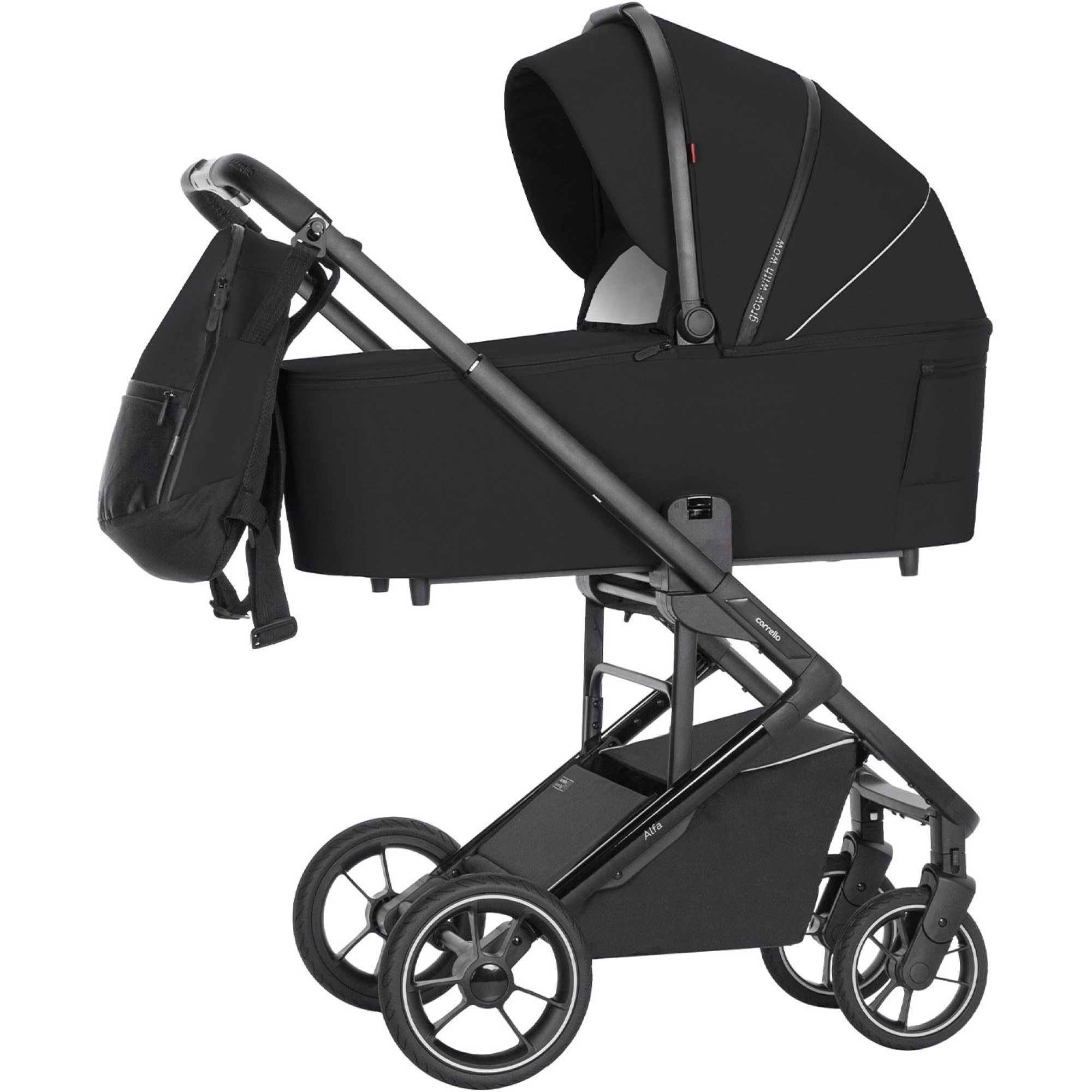 Коляска 2в1 Carrello Alfa CRL-6507 Midnight Black