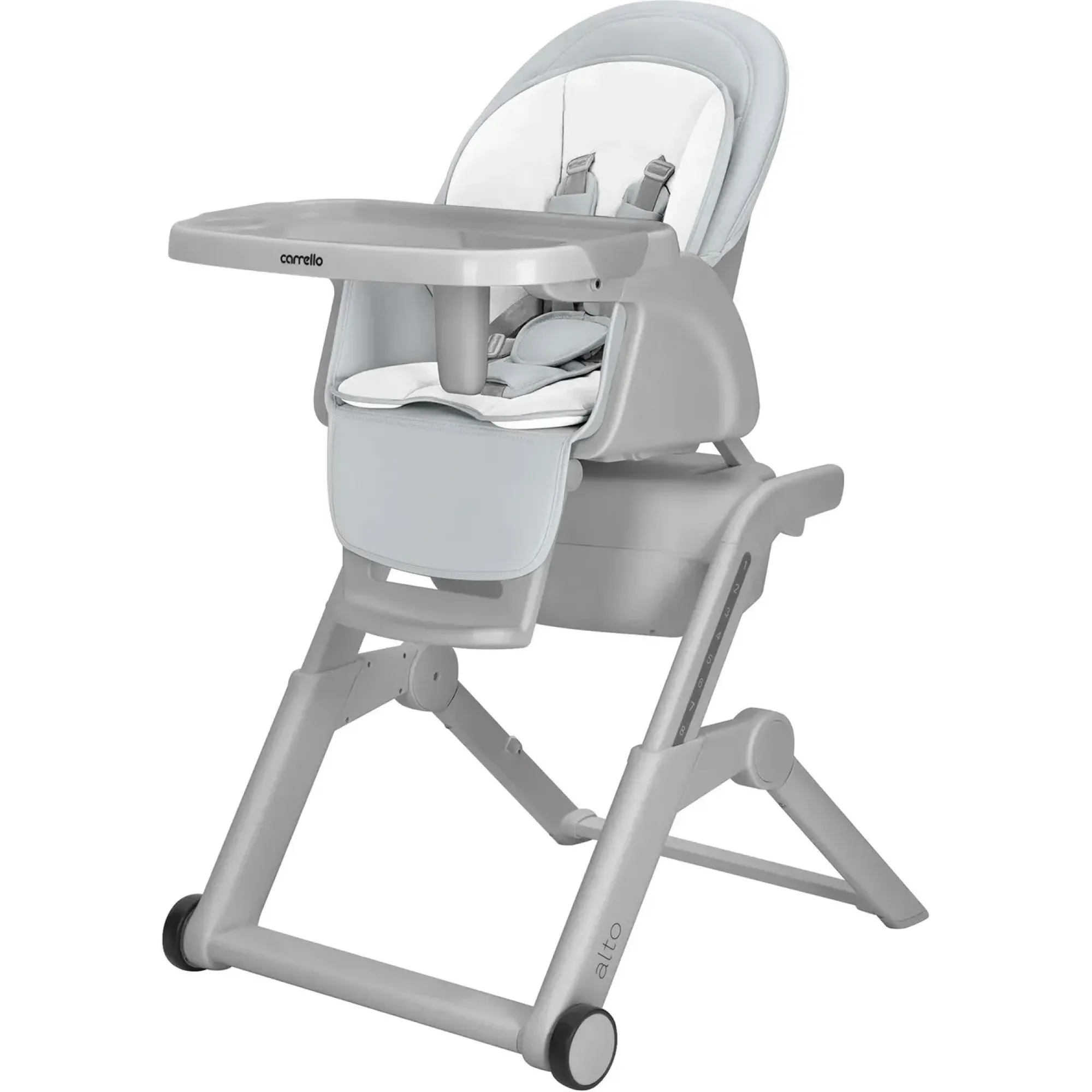 Стілець для годування Carrello Alto CRL-10307 Chrome Grey