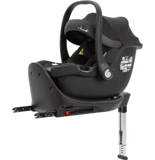 Автокрісло+база Carrello Ammonite CRL-8803 Absolute Black i-Size 40-87см ISOFIX