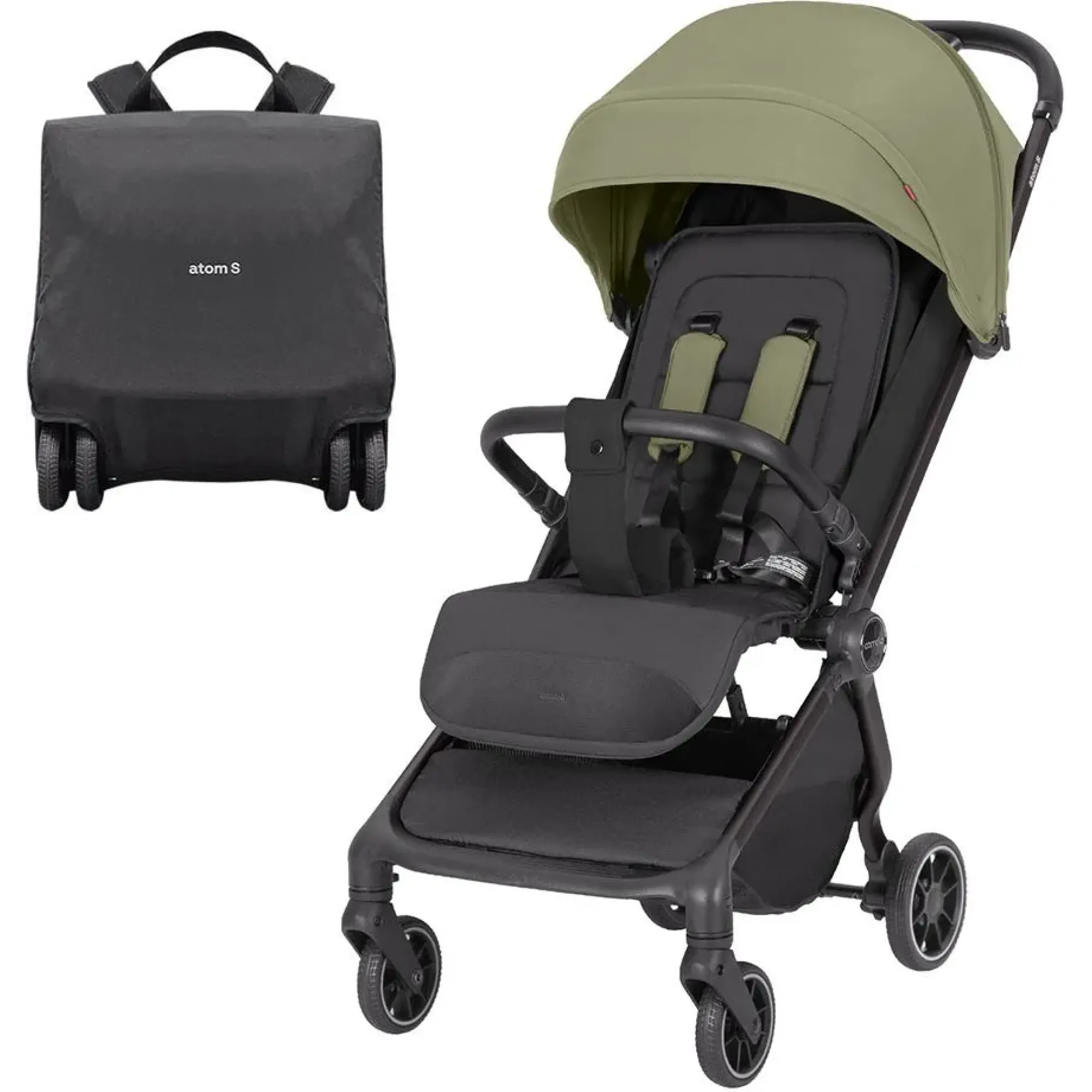 Прогулянкова коляска Carrello Atom S CRL-5526 Antique Green