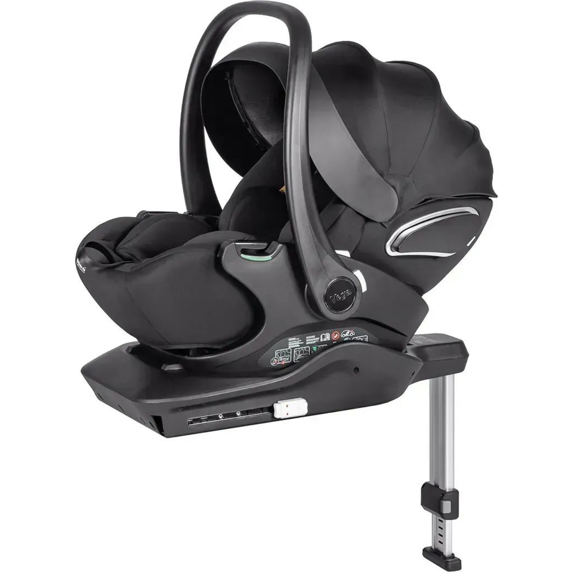 Автокрісло+база Carrello Vega CRL-14101/2 Absolute Black i-Size 40-87см ISOFIX
