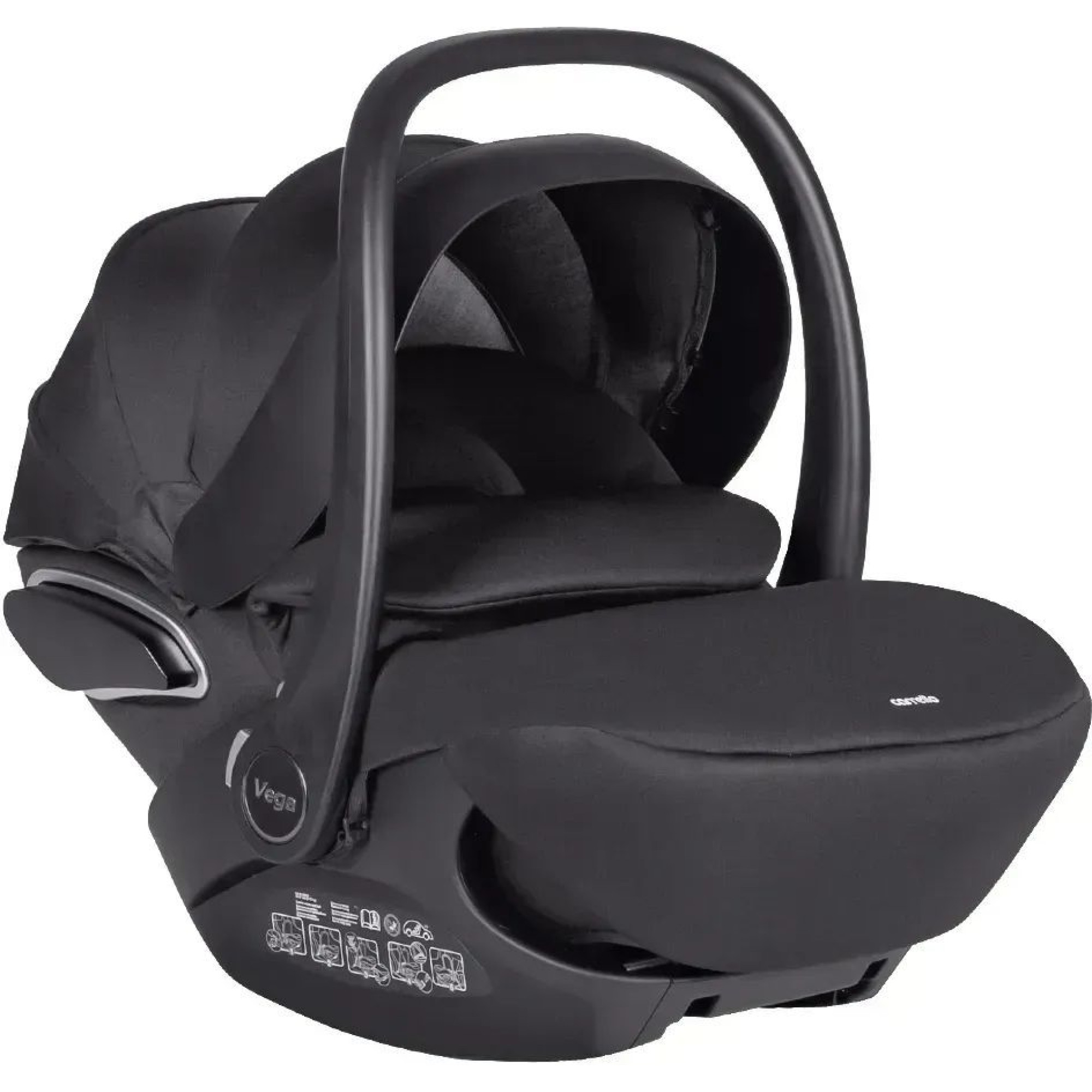 Автокрісло+база Carrello Vega CRL-14101/2 Absolute Black i-Size 40-87см ISOFIX