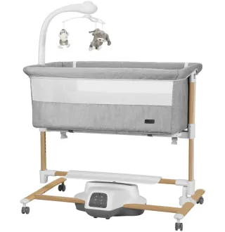 Приставне ліжечко-гойдалка Carrello Bloom CRL-10304 Anchor Grey Wooden