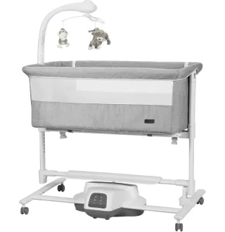 Приставне ліжечко-гойдалка Carrello Bloom CRL-10304 Anchor Grey
