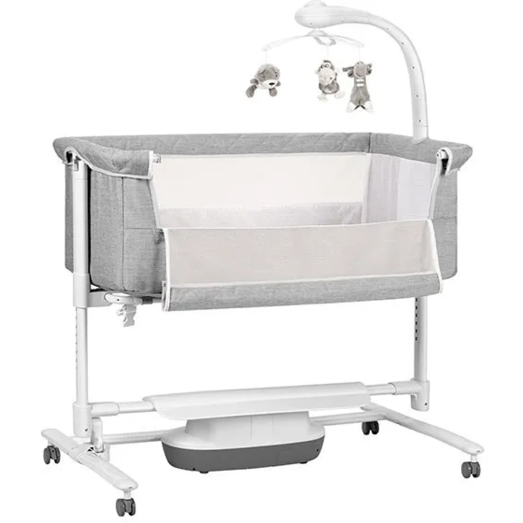 Приставне ліжечко-гойдалка Carrello Bloom CRL-10304 Anchor Grey