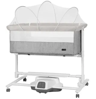Приставне ліжечко-гойдалка Carrello Bloom CRL-10304 Anchor Grey