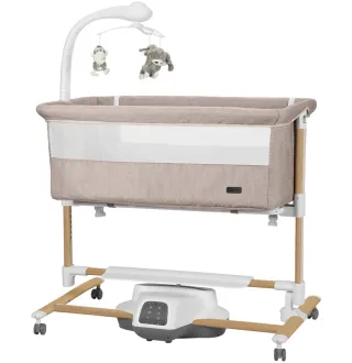Приставне ліжечко-гойдалка Carrello Bloom CRL-10304 Cream Beige Wooden