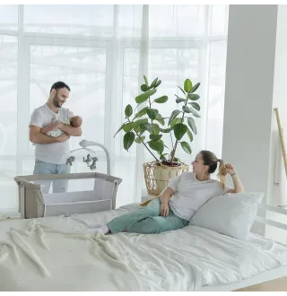 Приставне ліжечко-гойдалка Carrello Bloom CRL-10304 Cream Beige