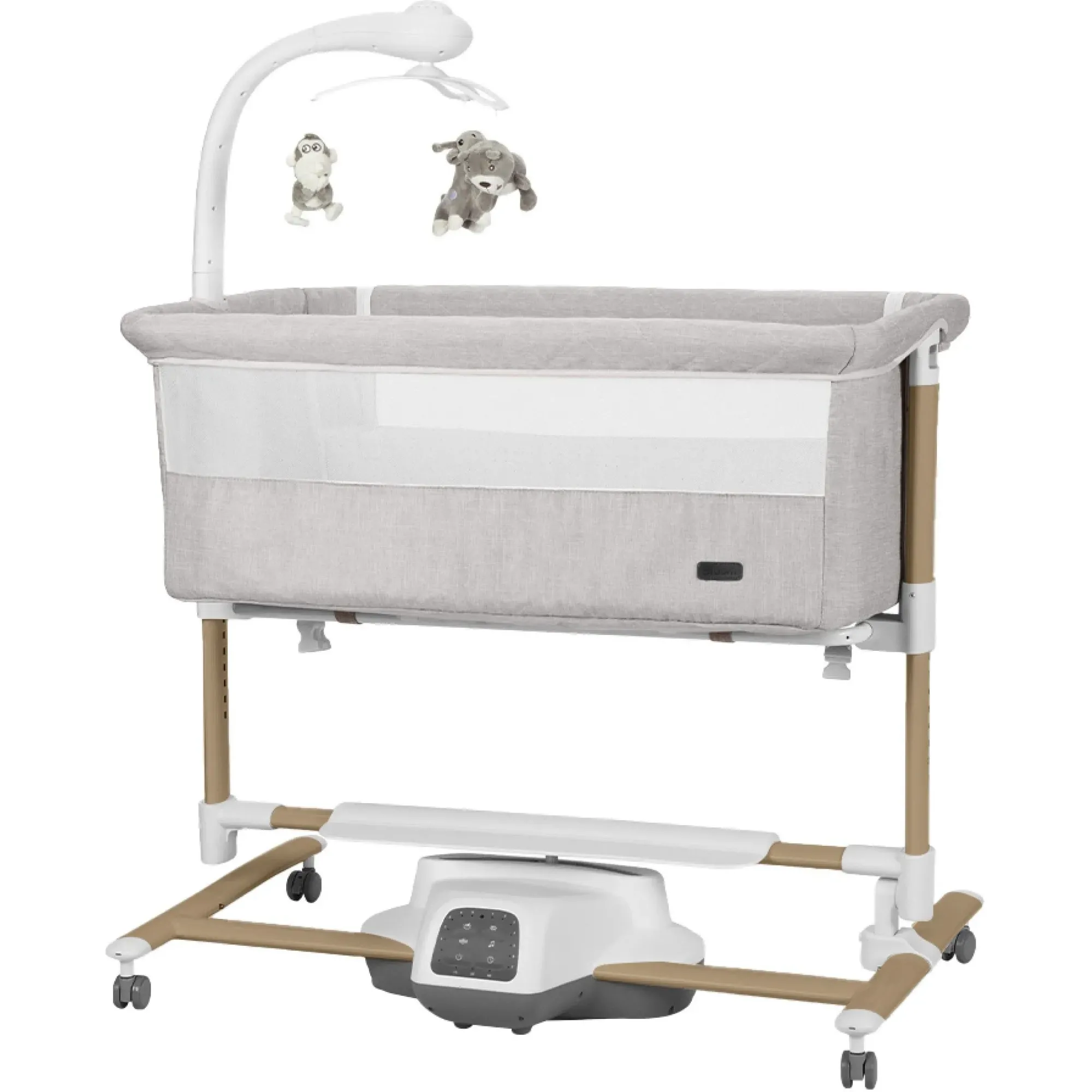 Приставне ліжечко-гойдалка Carrello Bloom CRL-10304 Silk Beige
