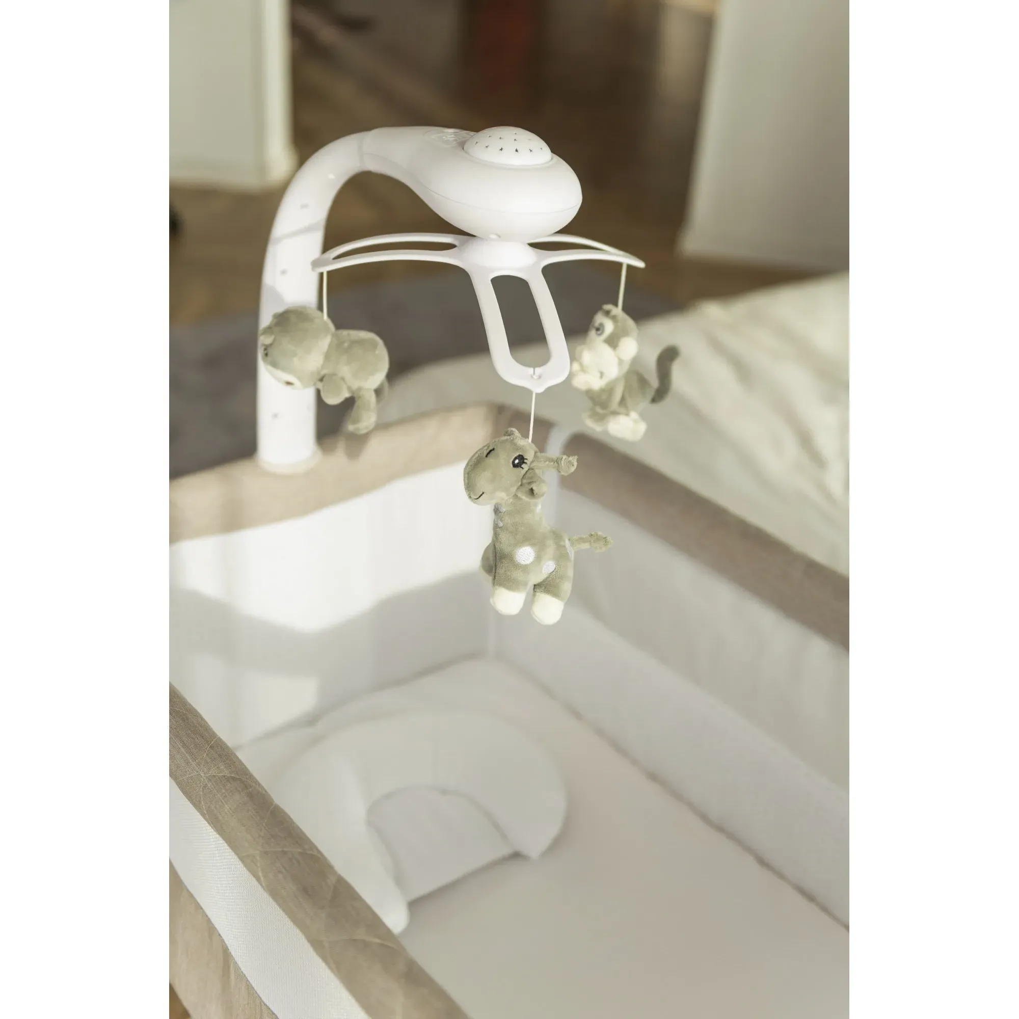 Приставне ліжечко-гойдалка Carrello Bloom CRL-10304 Silk Beige