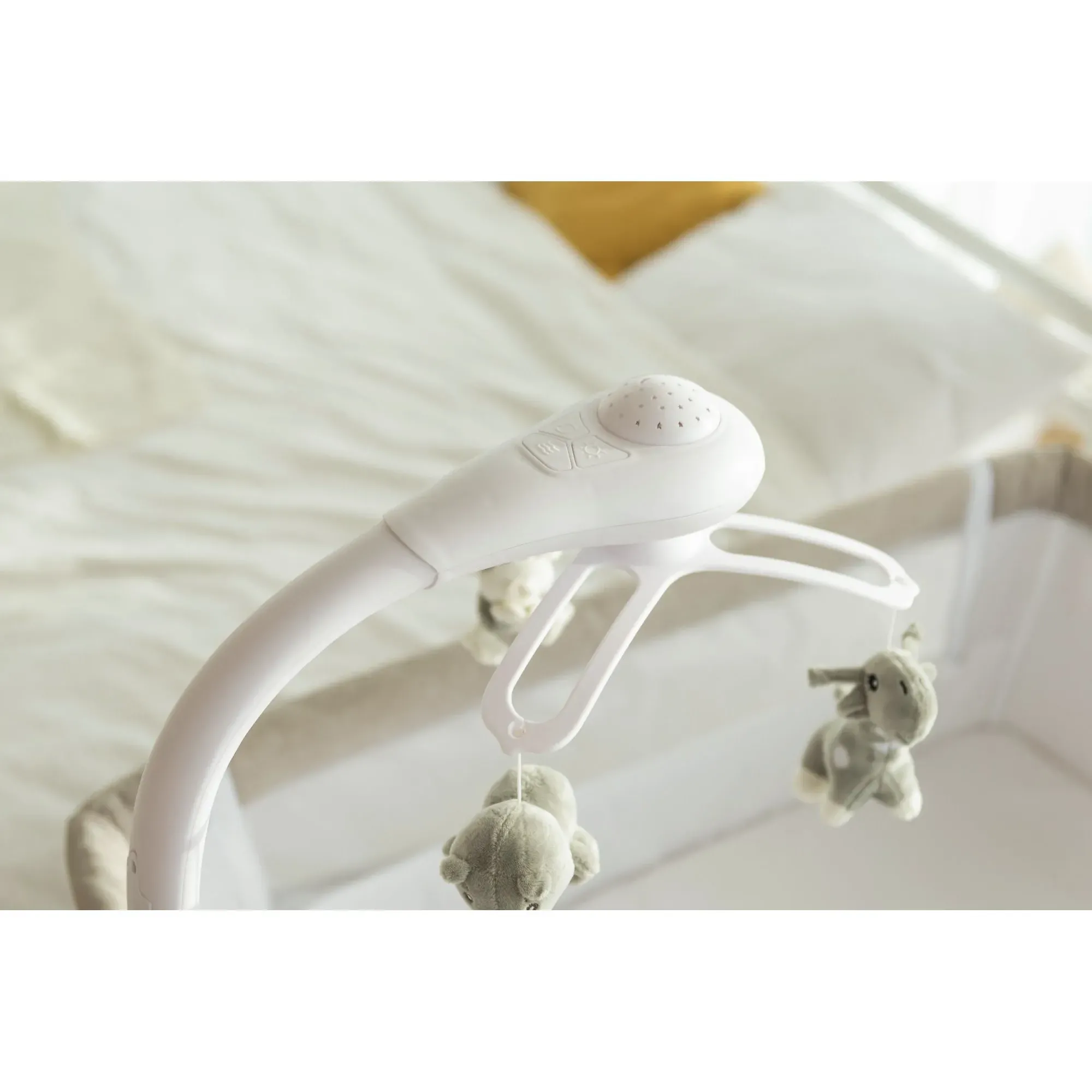 Приставне ліжечко-гойдалка Carrello Bloom CRL-10304 Silk Beige