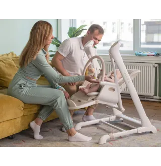 Стілець-гойдалка Carrello Cascata CRL-10303 Cream Beige Wooden
