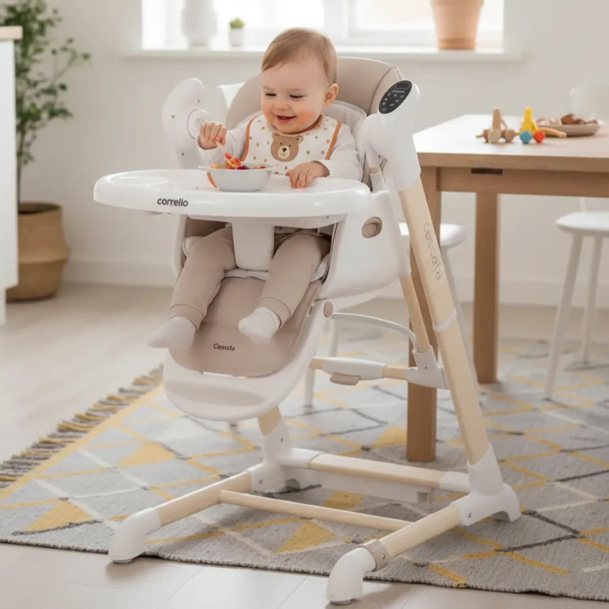 Стілець-гойдалка Carrello Cascata CRL-10303 Cream Beige Wooden