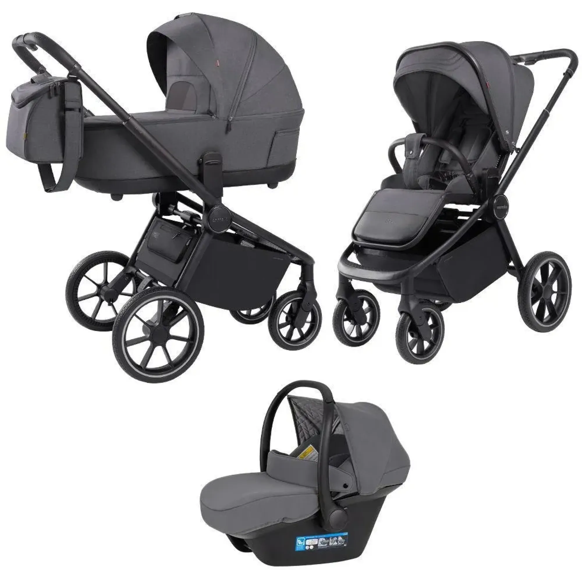 Коляска 3в1 Carrello Epica CRL-8511 Iron Grey