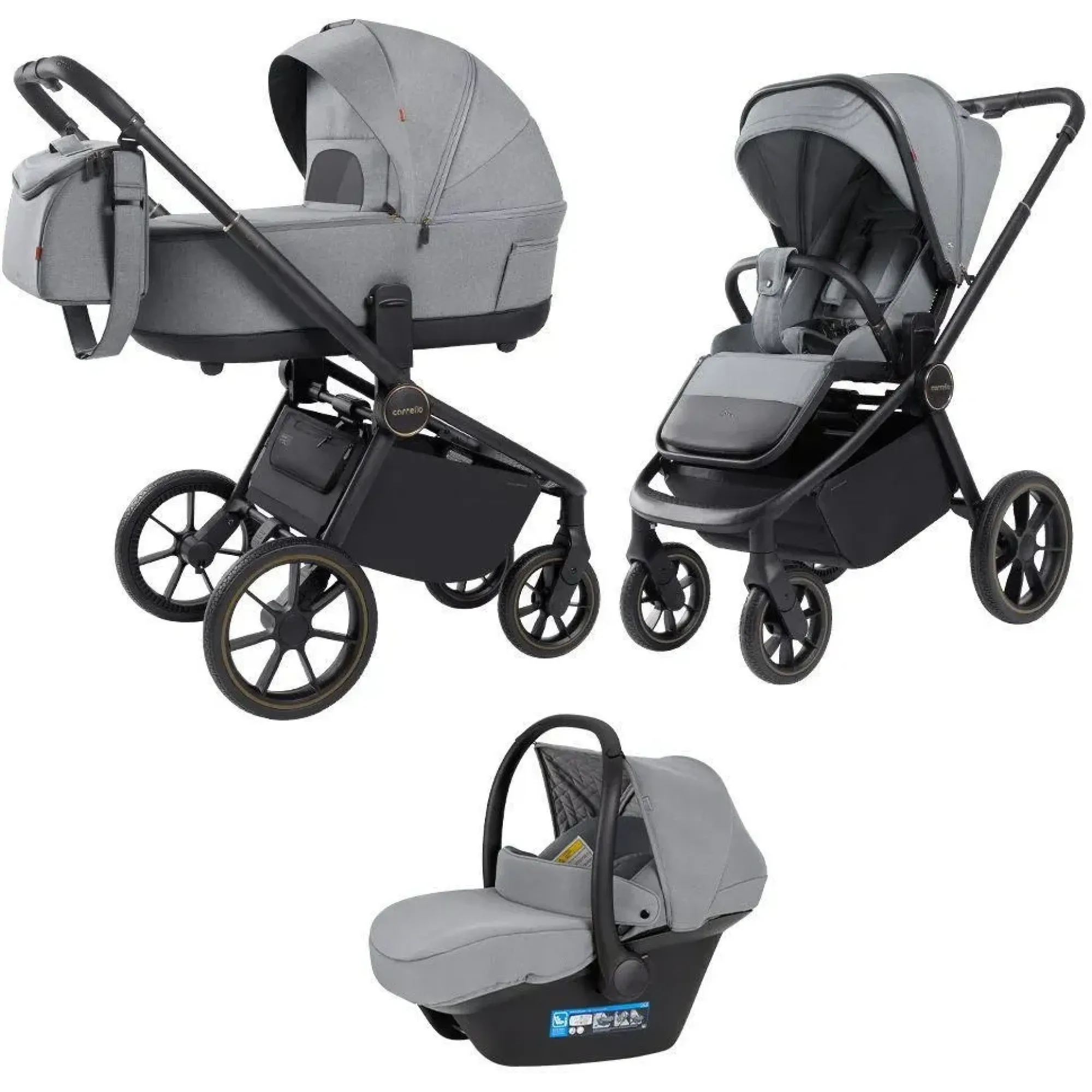 Коляска 3в1 Carrello Epica CRL-8511 Silver Grey