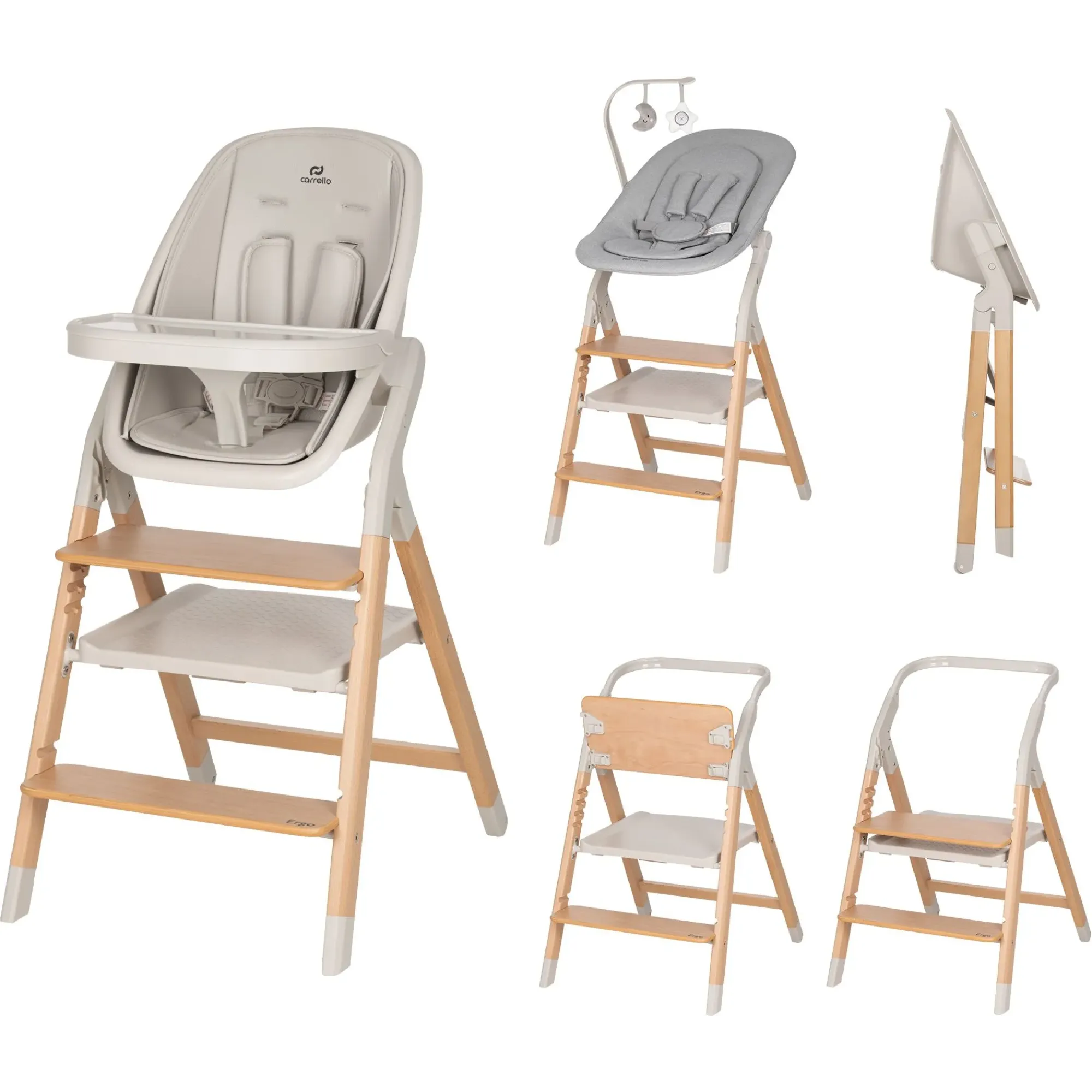 Стілець для годування Carrello Ergo CRL-16701 Linen Beige
