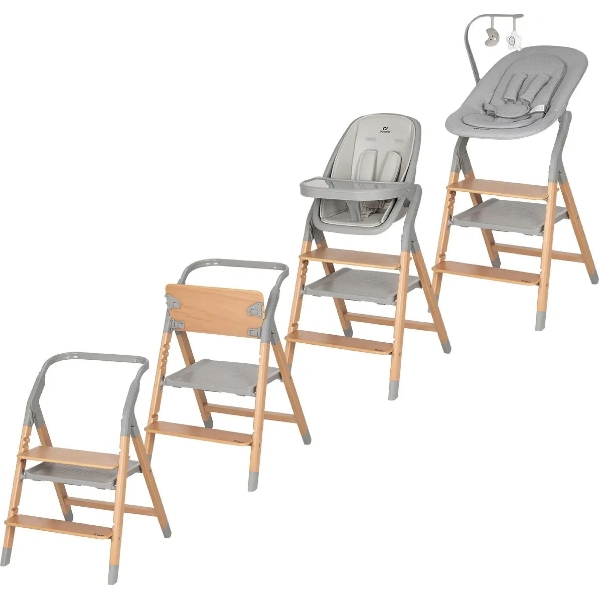 Стілець для годування Carrello Ergo CRL-16701 Nordic Grey