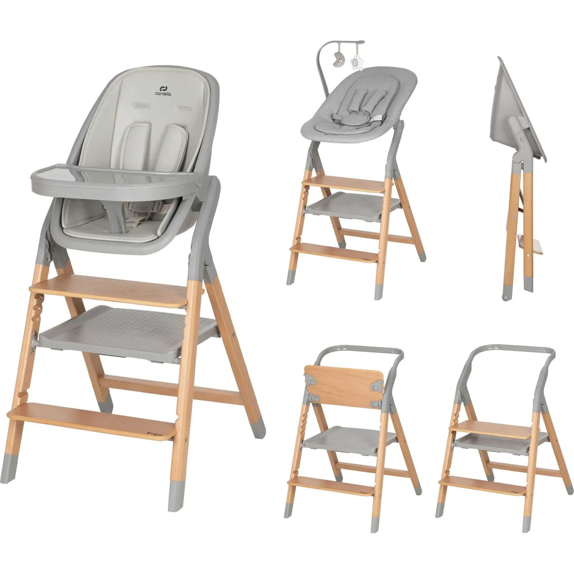 Стілець для годування Carrello Ergo CRL-16701 Nordic Grey