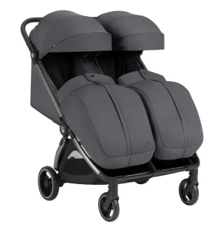 Прогулянкова коляска для двійні Carrello Link CRL-6533 Cliff Grey