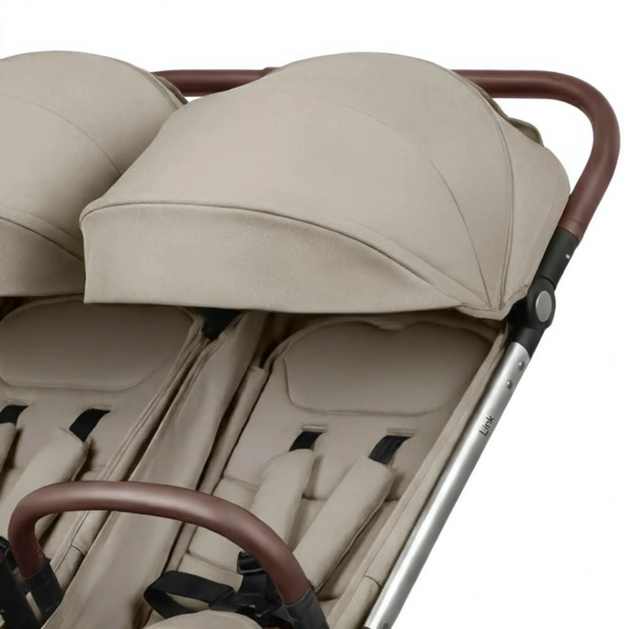Прогулянкова коляска для двійні Carrello Link CRL-6533 Island Beige