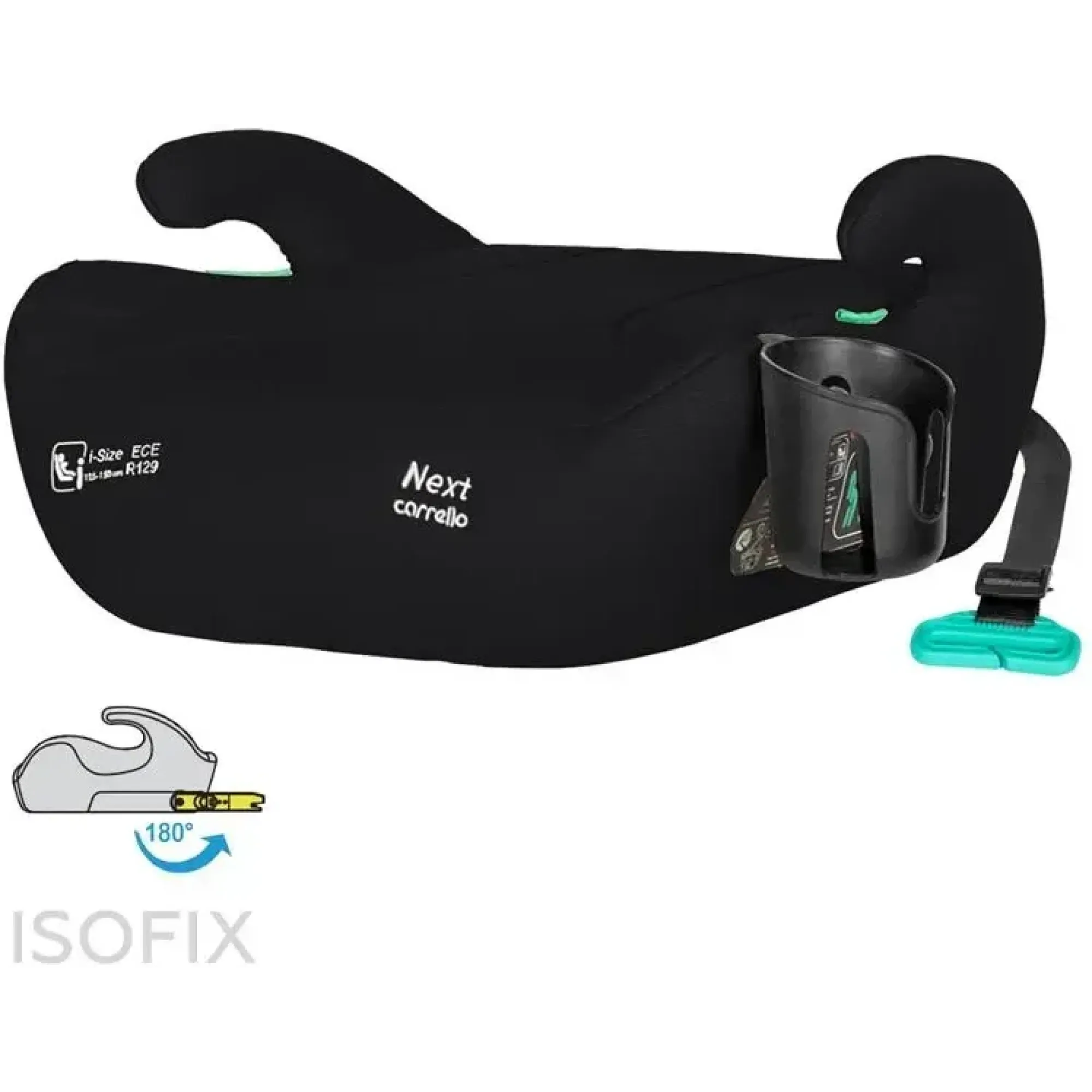 Автокрісло-бустер Carrello Next CRL-15811 Midnight Black i-Size ISOFIX