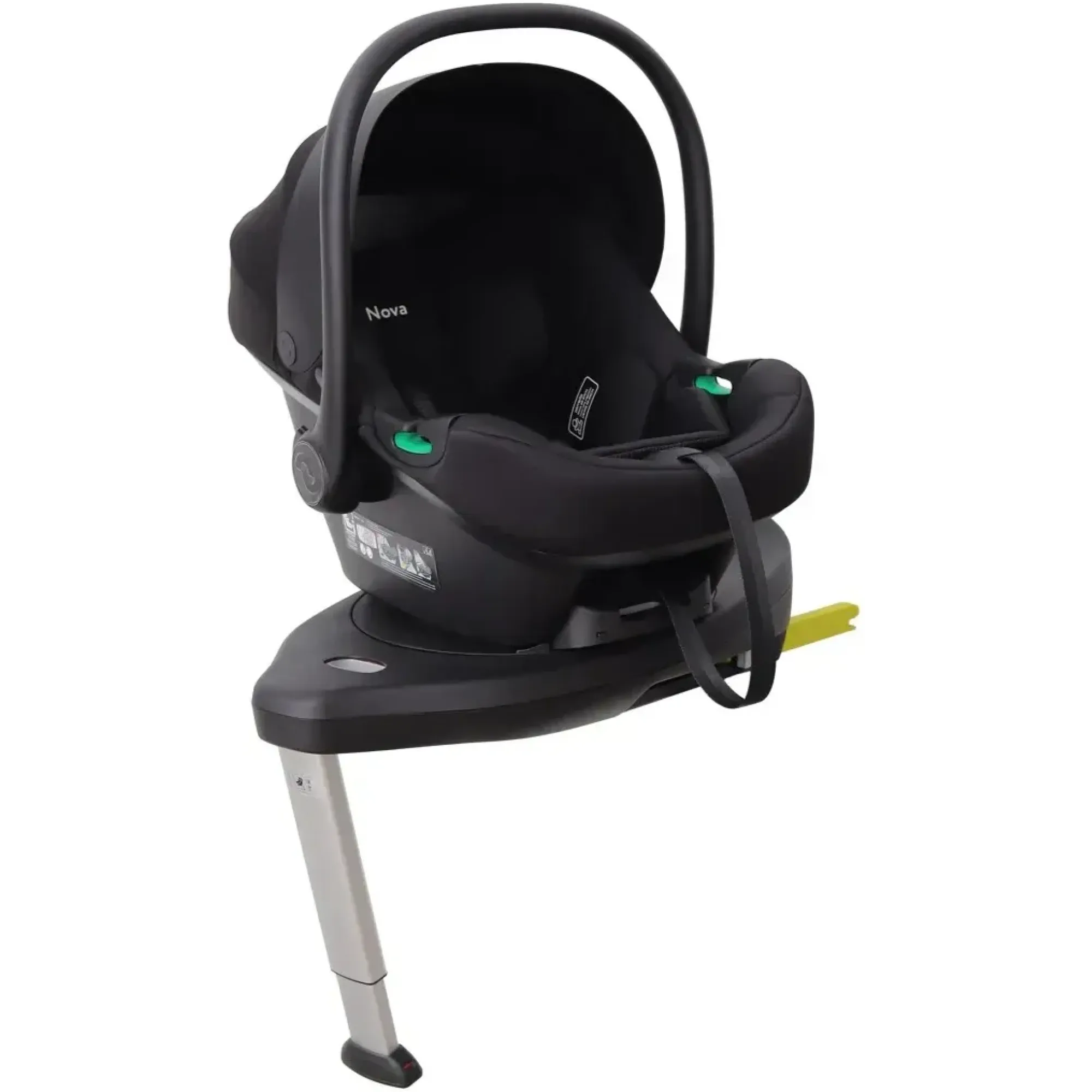 Автокрісло+база обертова Carrello Nova CRL-16101/3 Black Line i-Size