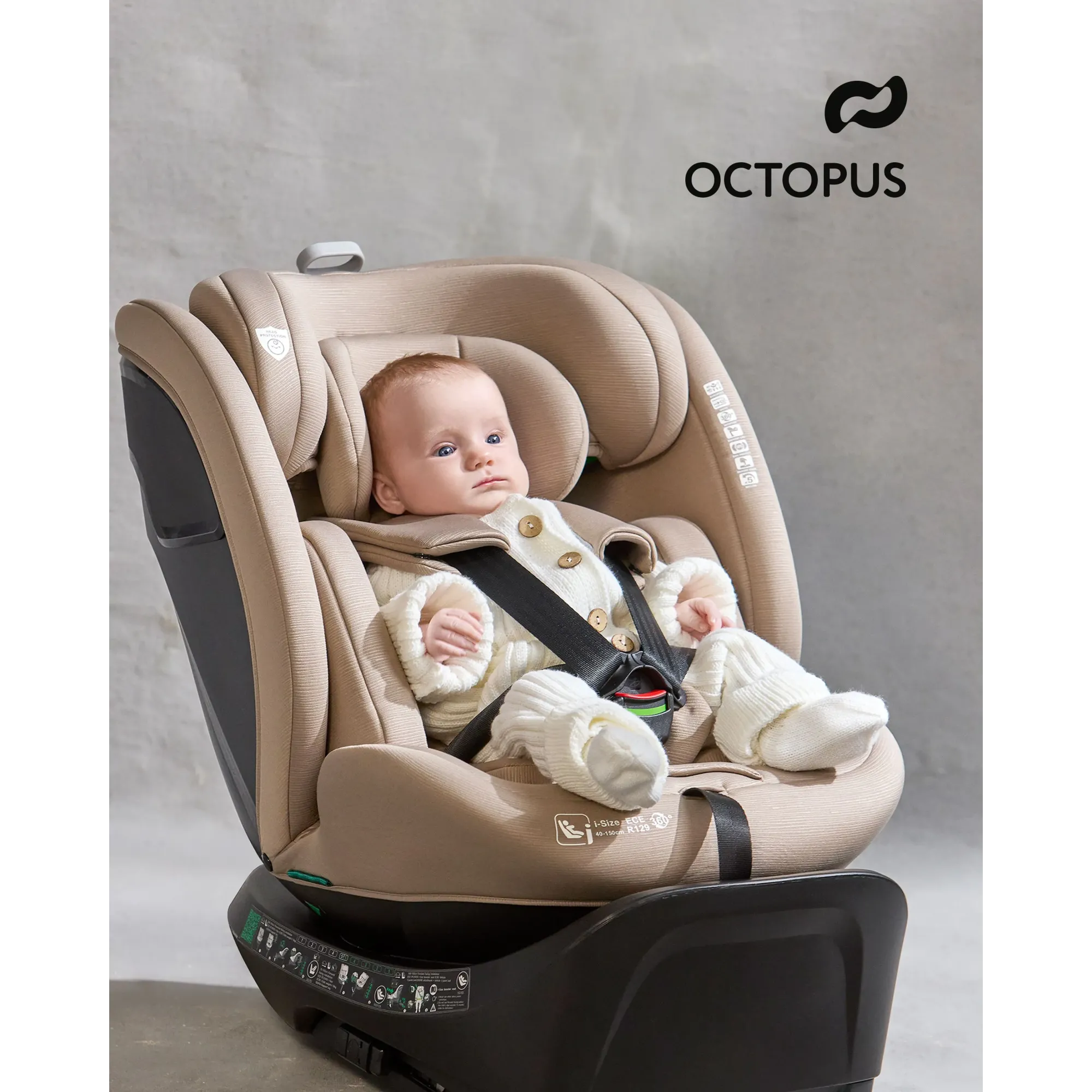Автокрісло Carrello Octopus CRL-16002 Deepwater Grey i-Size