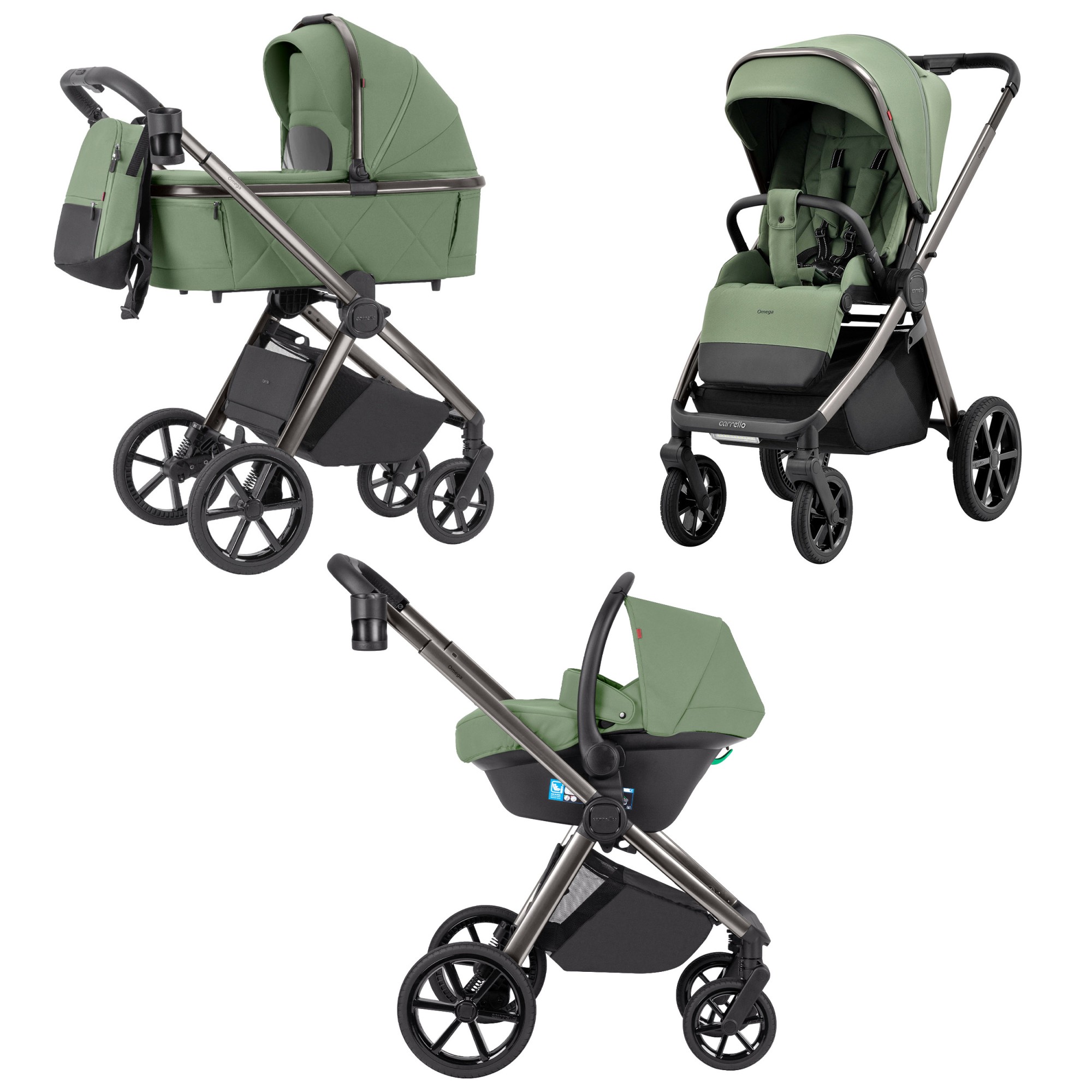 Коляска 3в1 Carrello Omega CRL-6535 Perfect Green
