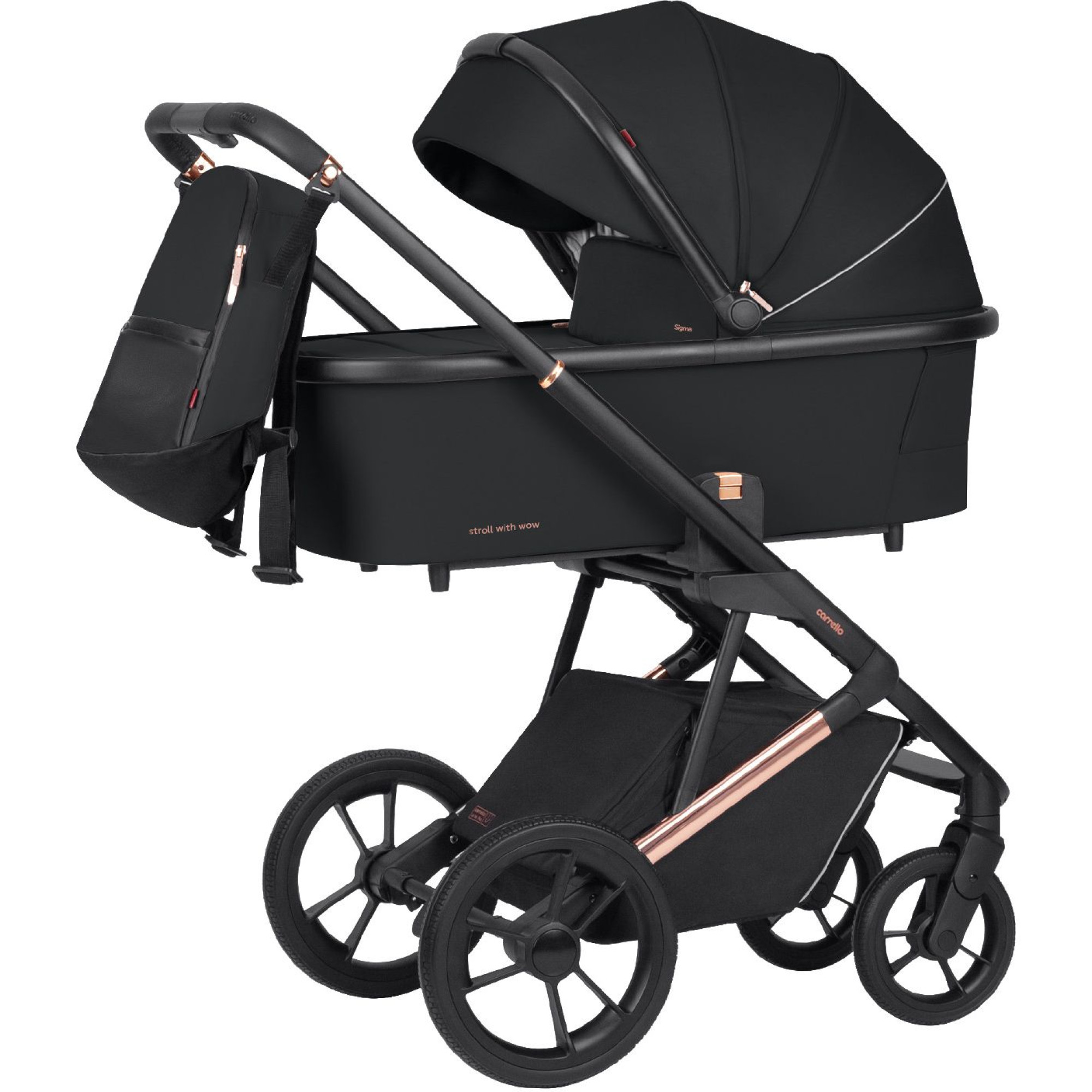 Коляска 2в1 Carrello Sigma CRL-6509 Obsidian Black NF