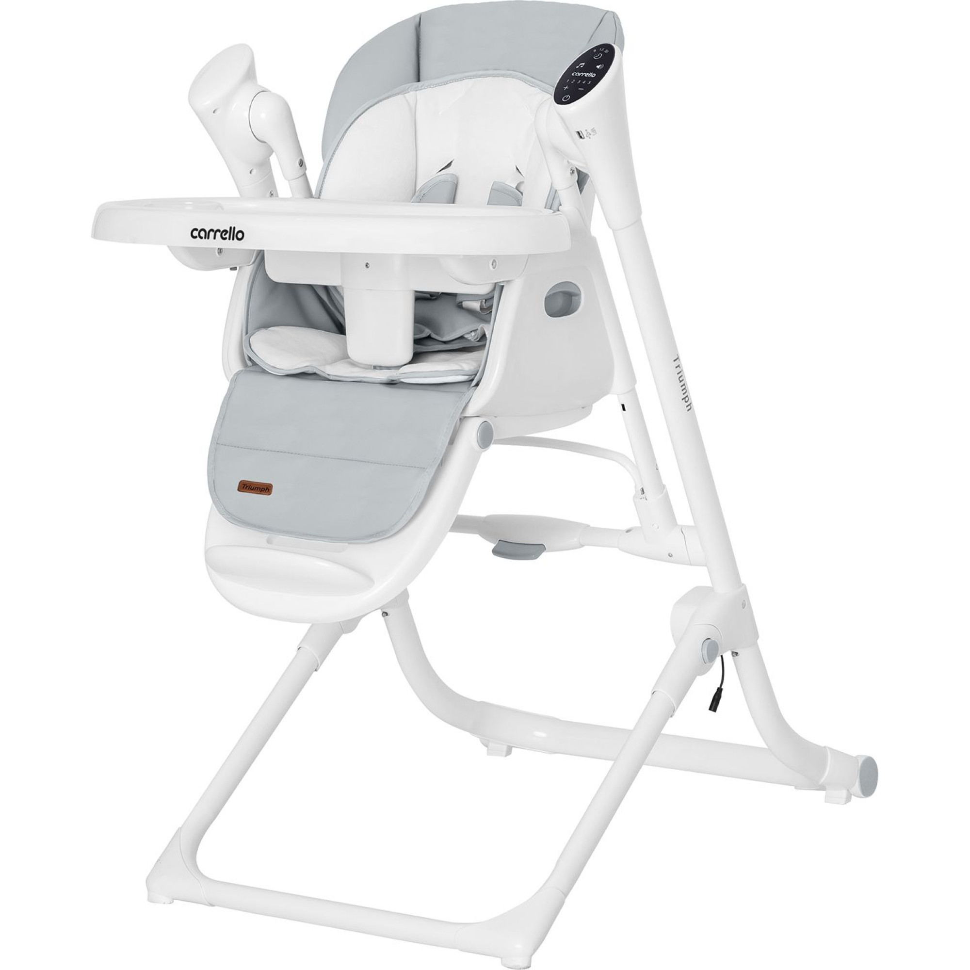 Стілець-гойдалка Carrello Triumph CRL-10302 Cloud Grey сенсорна панель