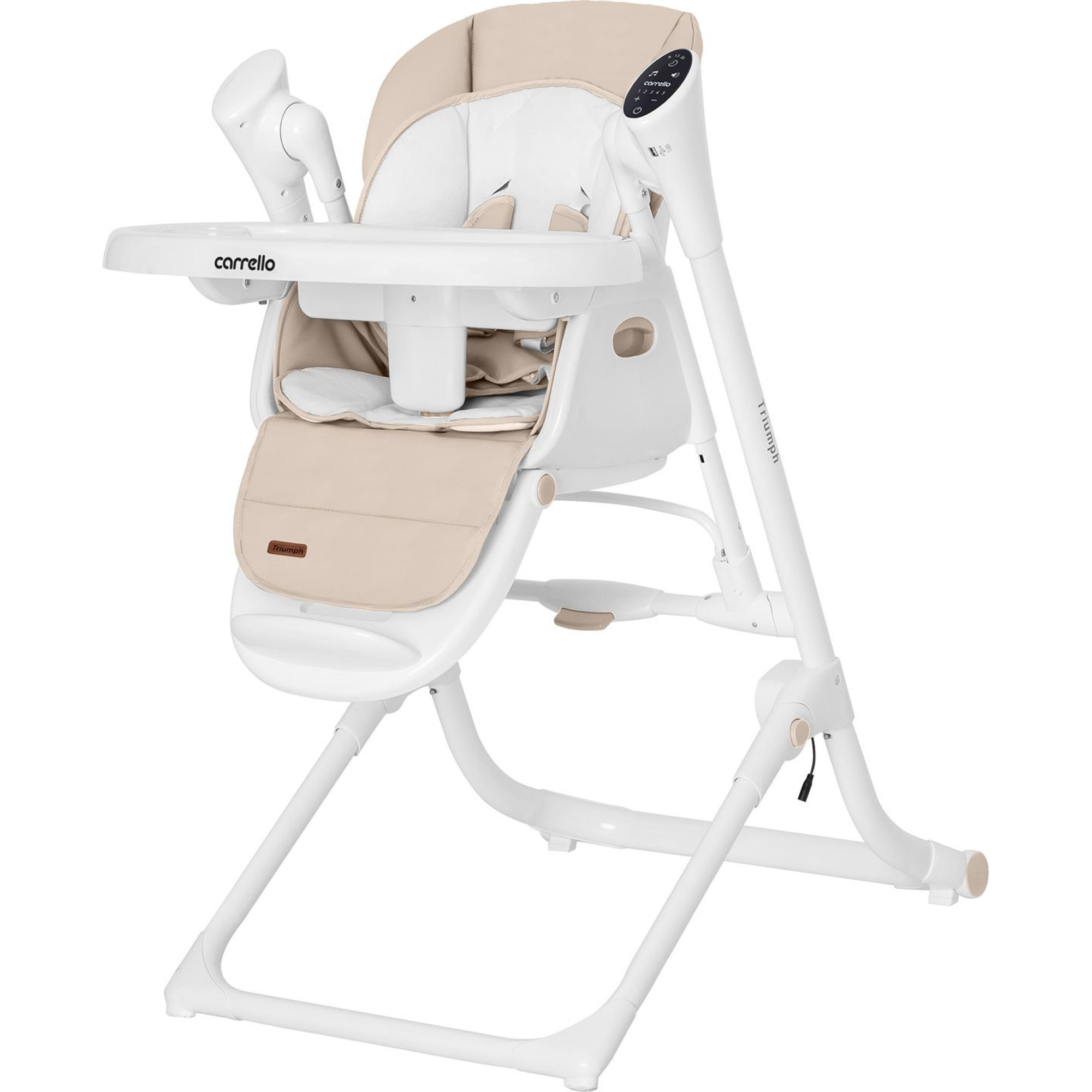 Стілець-гойдалка Carrello Triumph CRL-10302 Cream Beige сенсорна панель