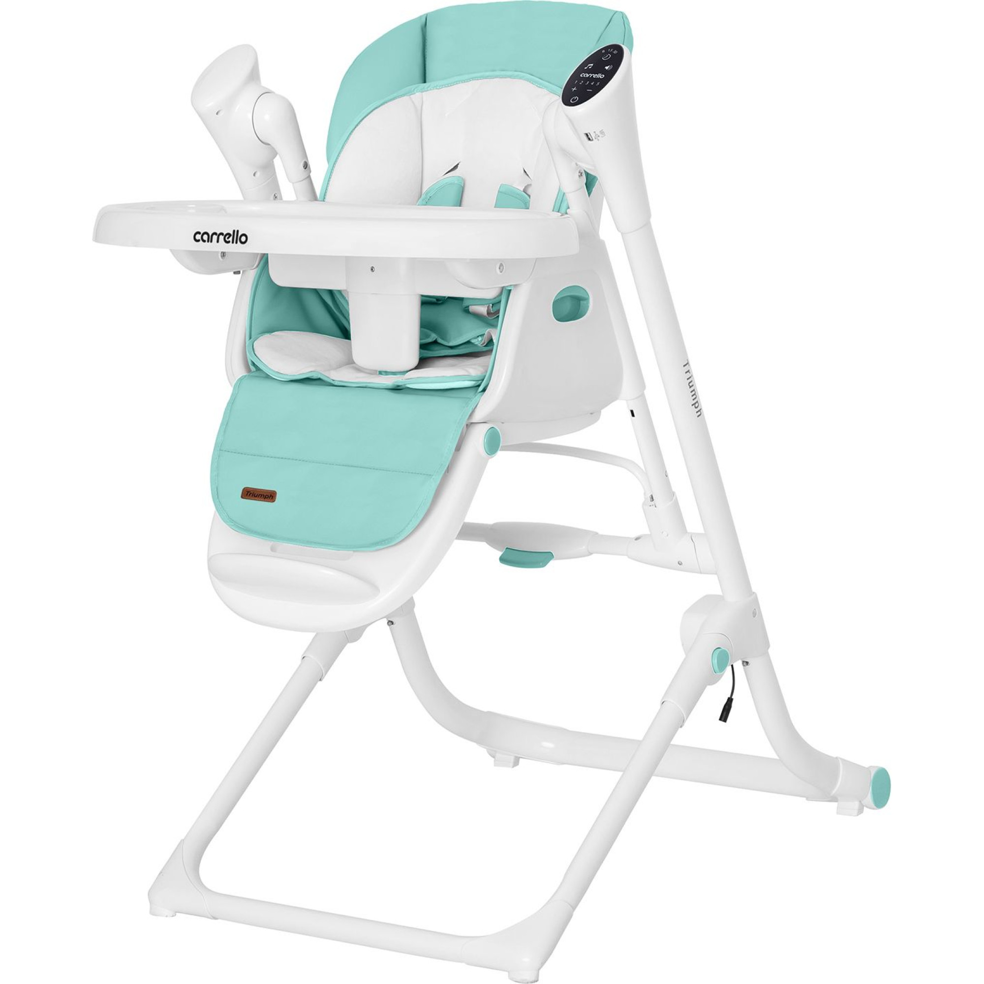 Стілець-гойдалка Carrello Triumph CRL-10302 Mint Green сенсорна панель