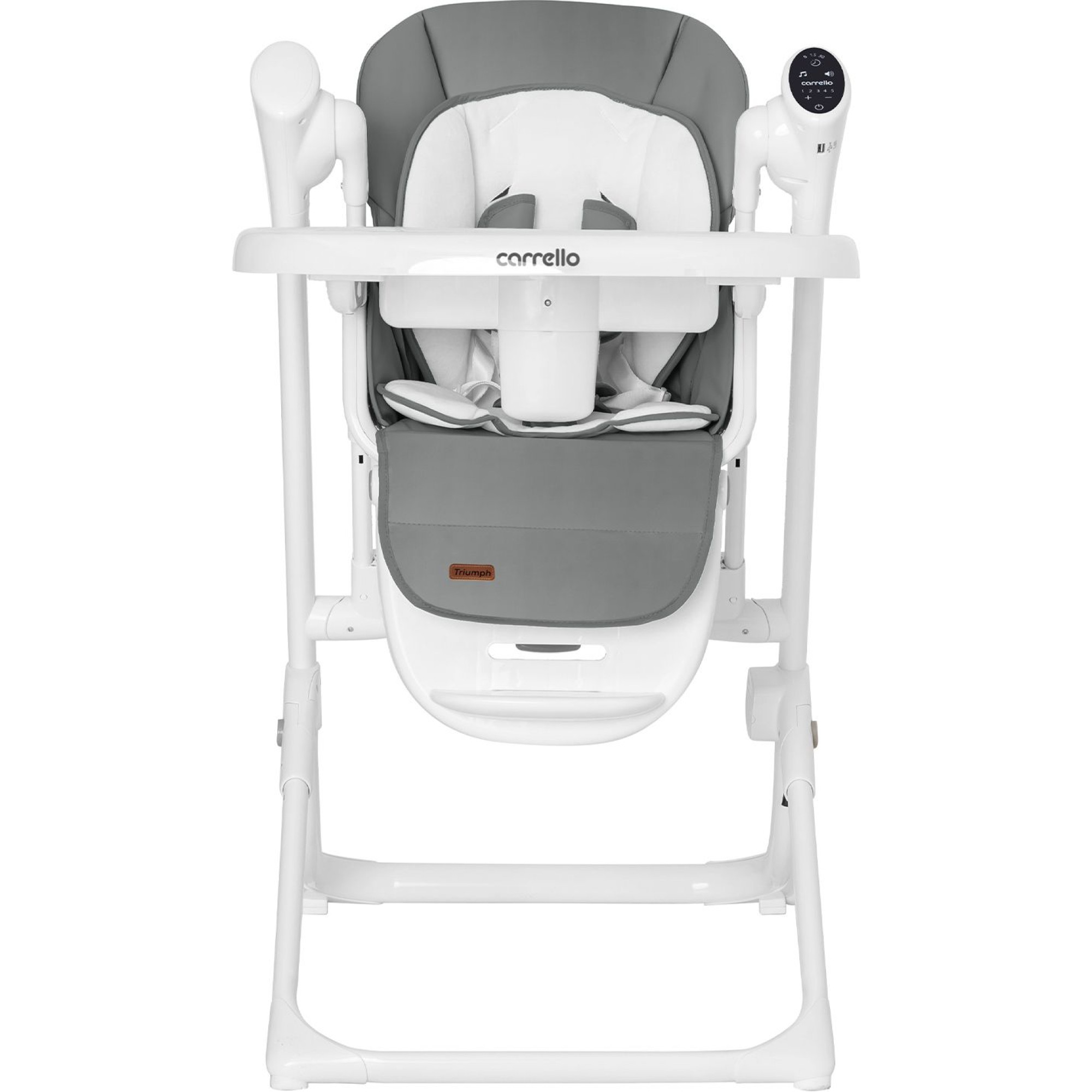 Стілець-гойдалка Carrello Triumph CRL-10302 Cloud Grey сенсорна панель