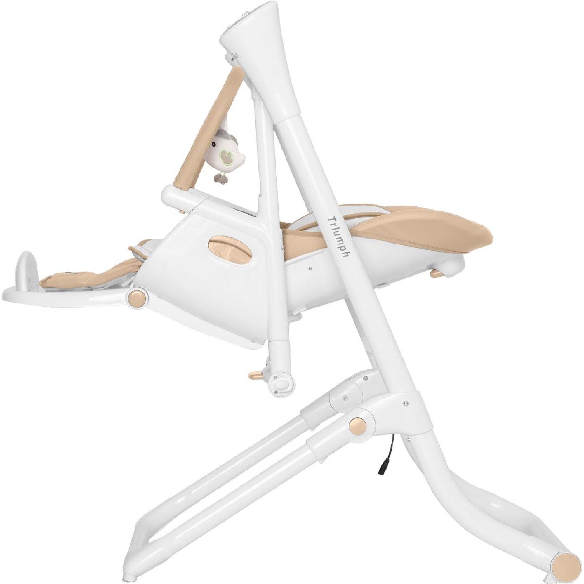 Стілець-гойдалка Carrello Triumph CRL-10302 Cloud Grey сенсорна панель