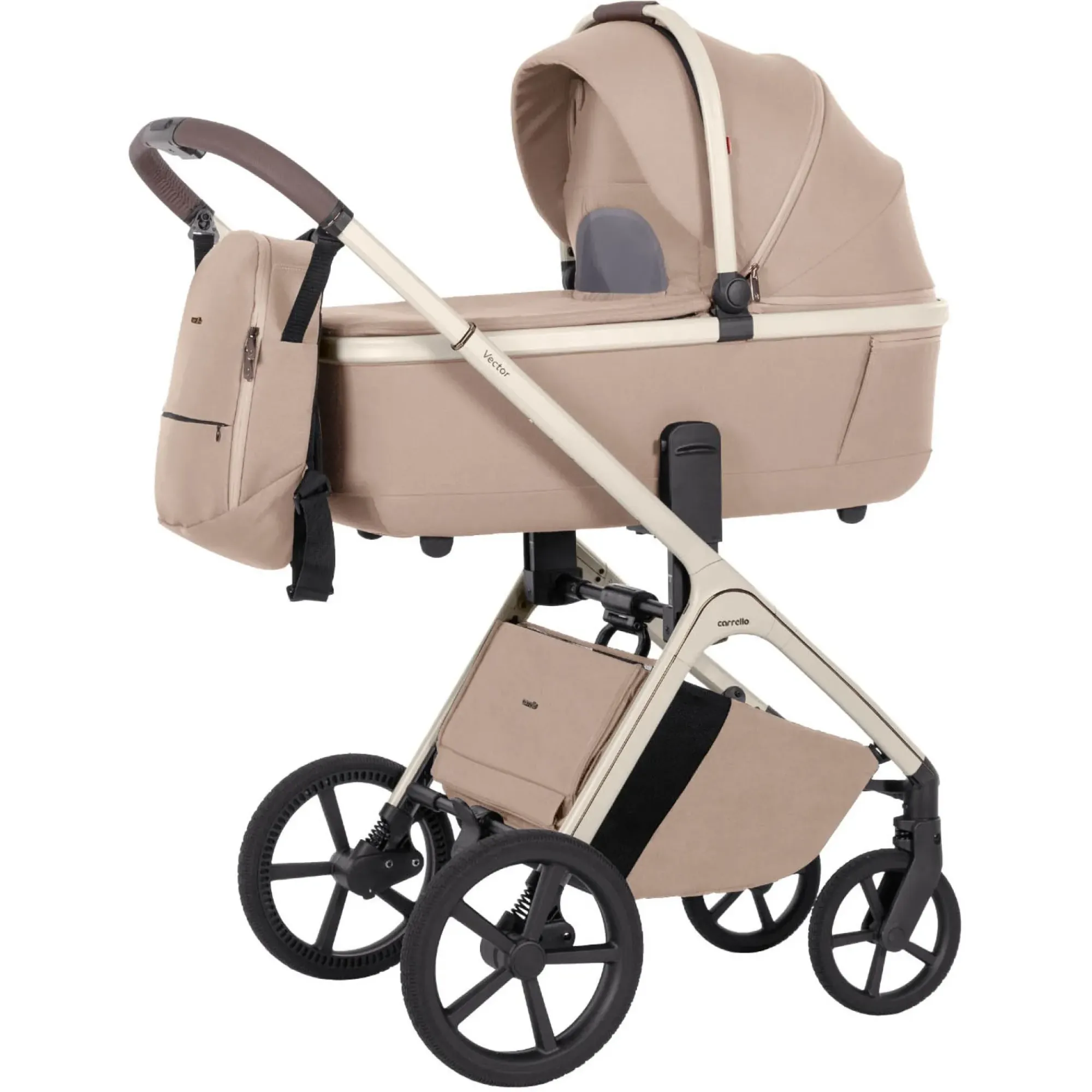 Коляска 2в1 Carrello Vector CRL-6550 Walnut Beige