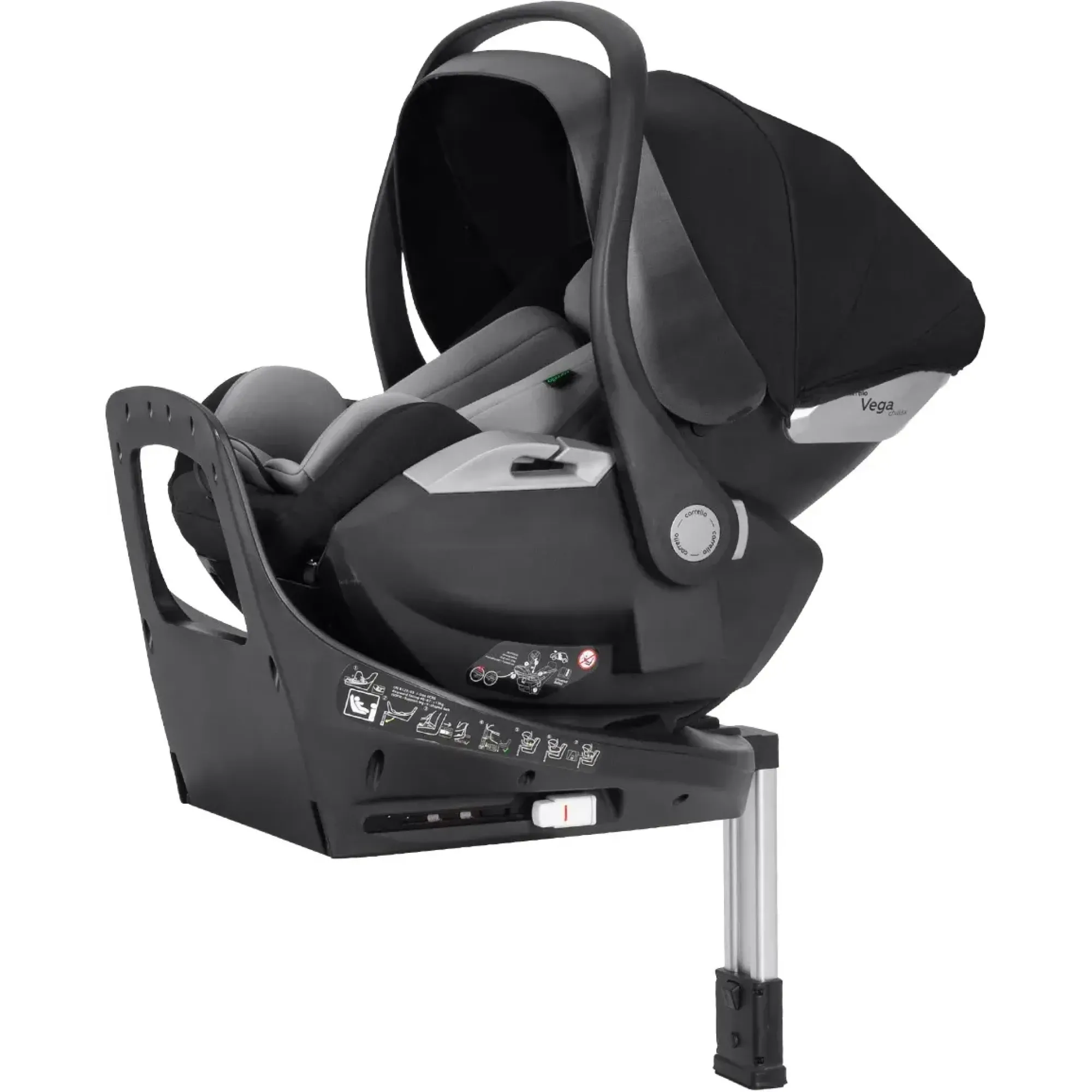 Автокрісло+база Carrello Carrello Vega chillax CRL-18001 i-Size Black