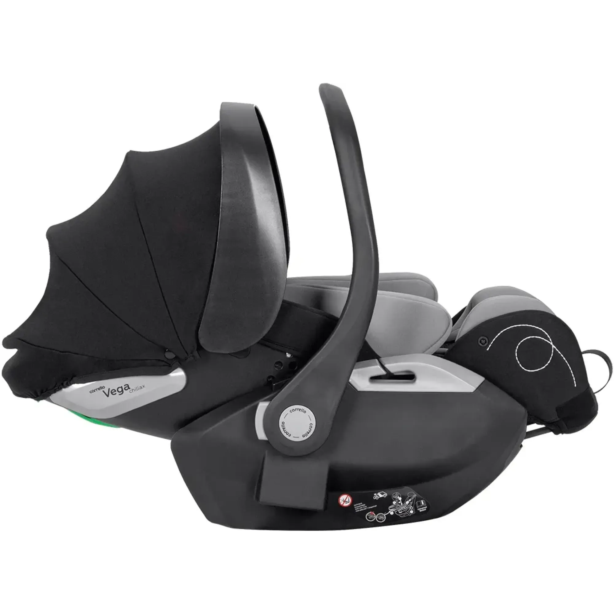 Автокрісло+база Carrello Carrello Vega chillax CRL-18001 i-Size Black