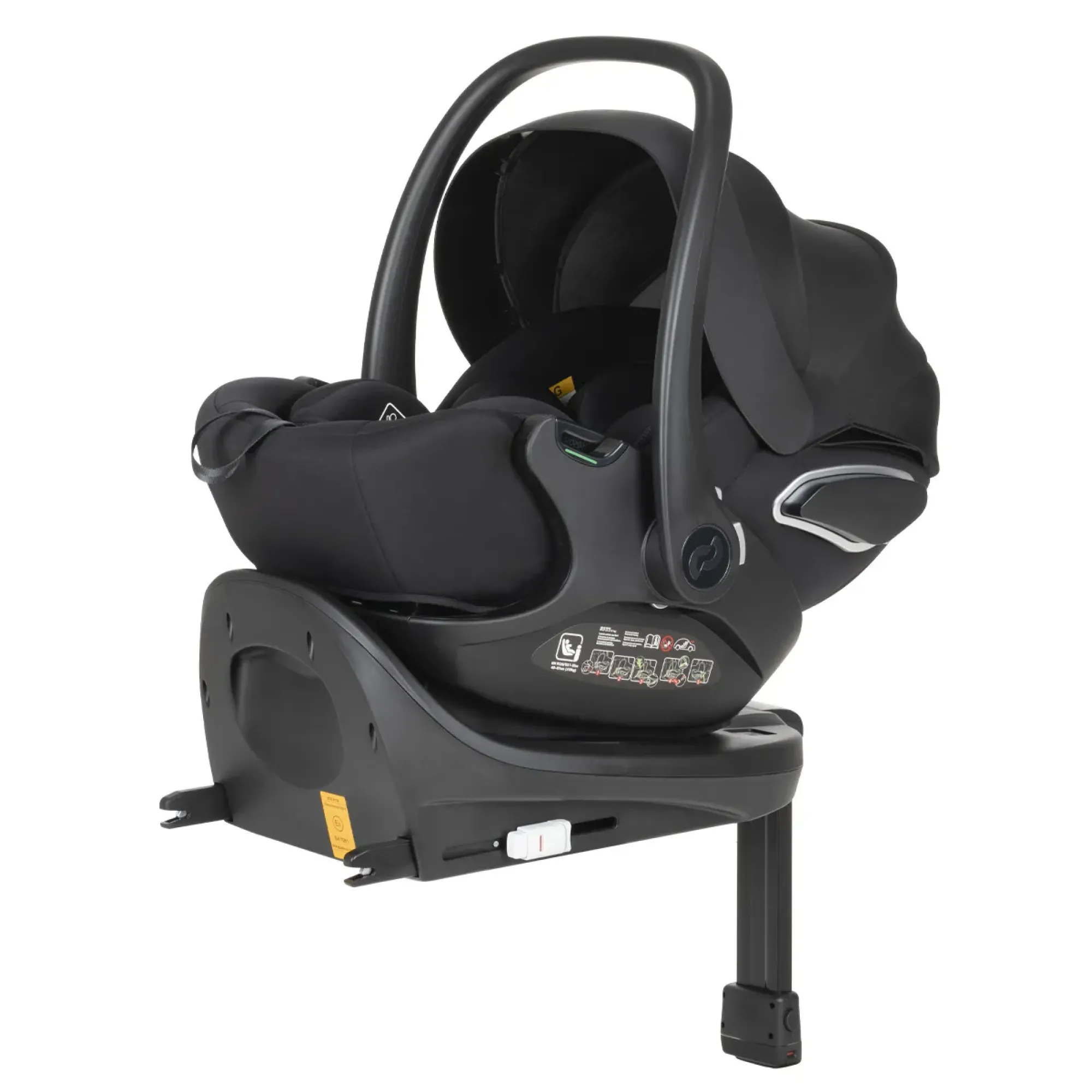 Автокрісло+база Carrello Vega CRL-14101/3AY Absolute Black i-Size 40-87см ISOFIX з обертанням
