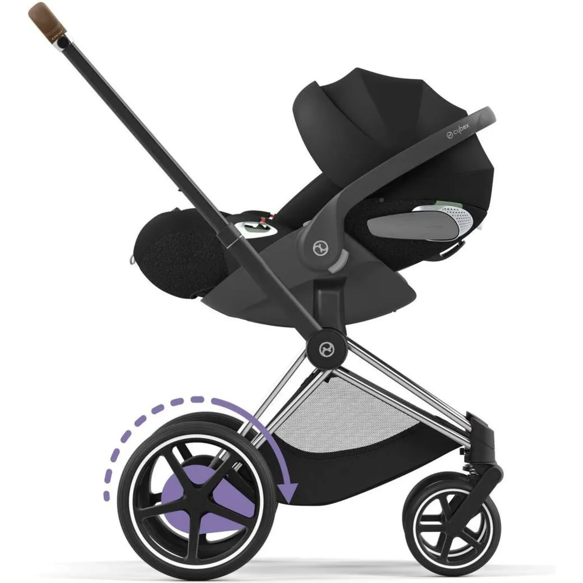 Шасі ePriam та Каркас прогулянкового блоку 4.0 Chrome Brown